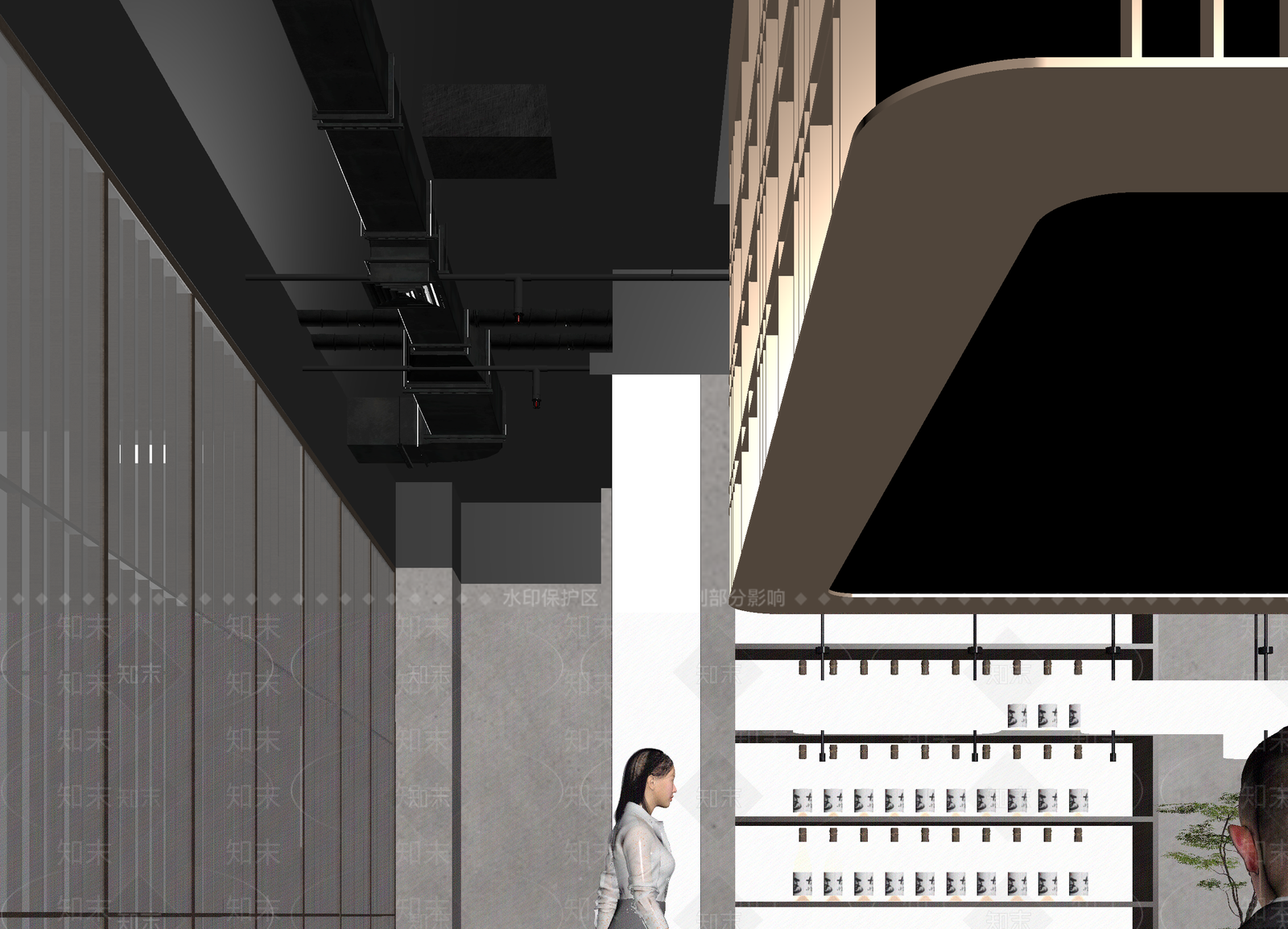 日式咖啡厅3D模型下载【ID:1214005646】