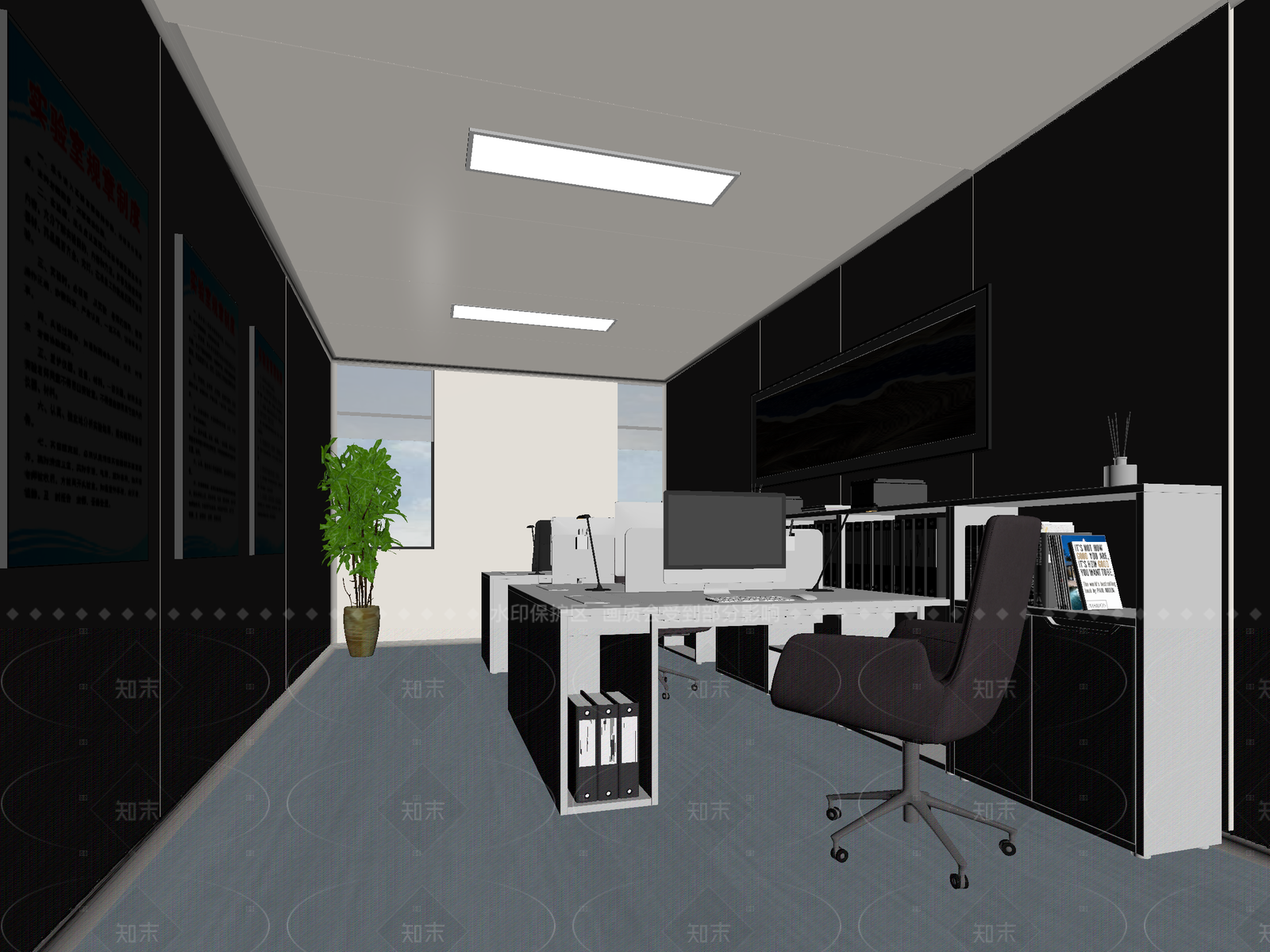 现代办公室3D模型下载【ID:1214627681】