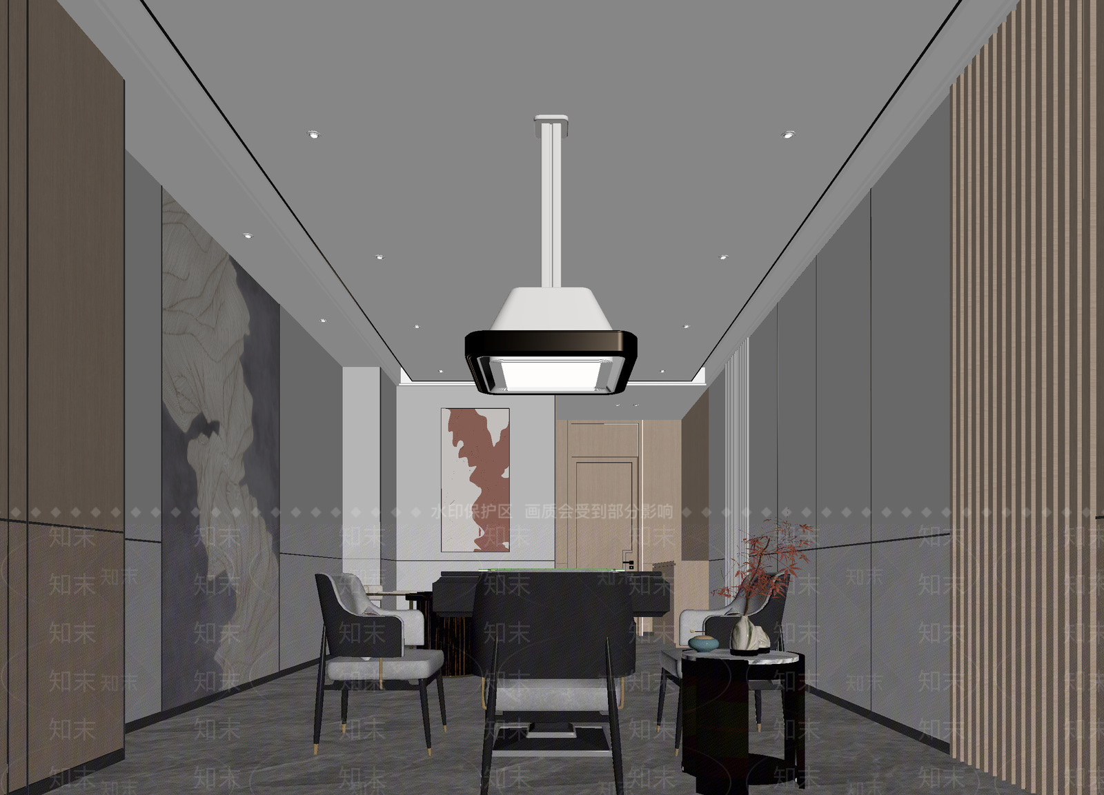 新中式接待室3D模型下载【ID:1214169671】