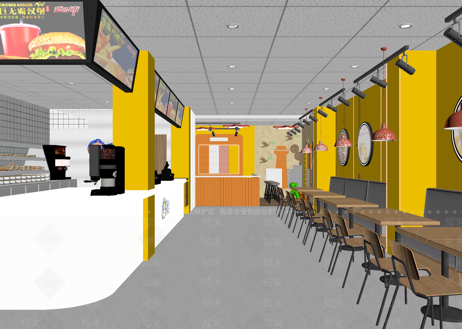 快餐店3D模型下载【ID:1214093528】