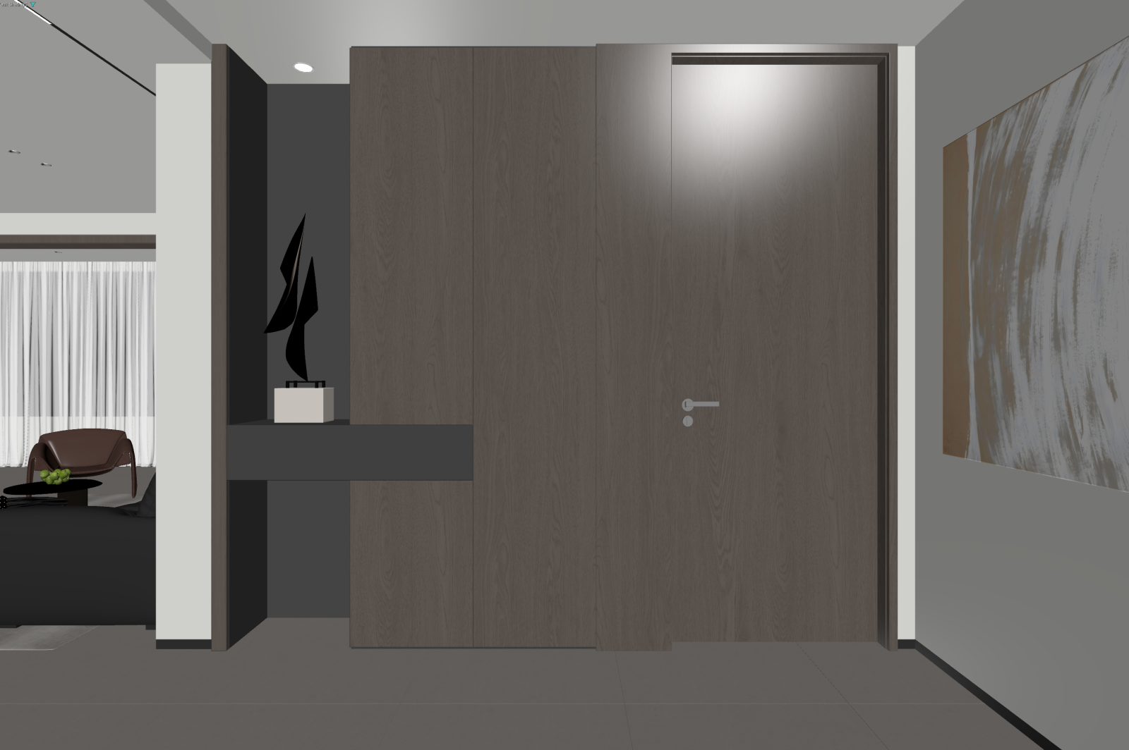 现代玄关3D模型下载【ID:1221665268】