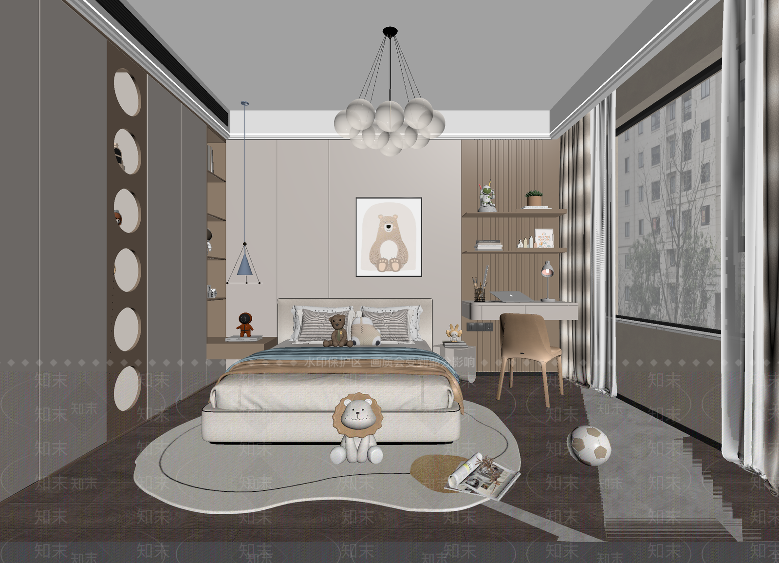 意式通用儿童房3D模型下载【ID:1215079417】