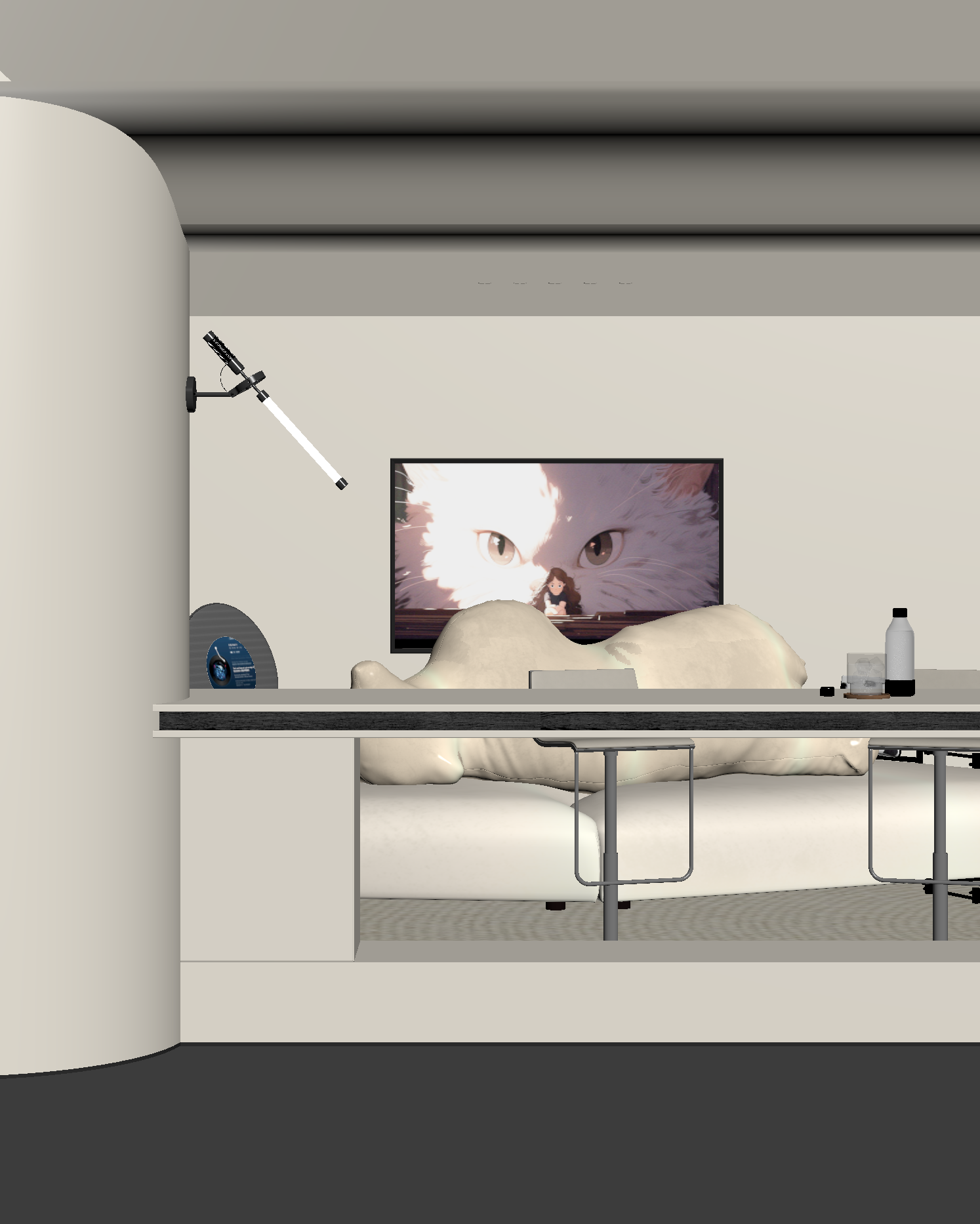 极简客餐厅3D模型下载【ID:1221499556】