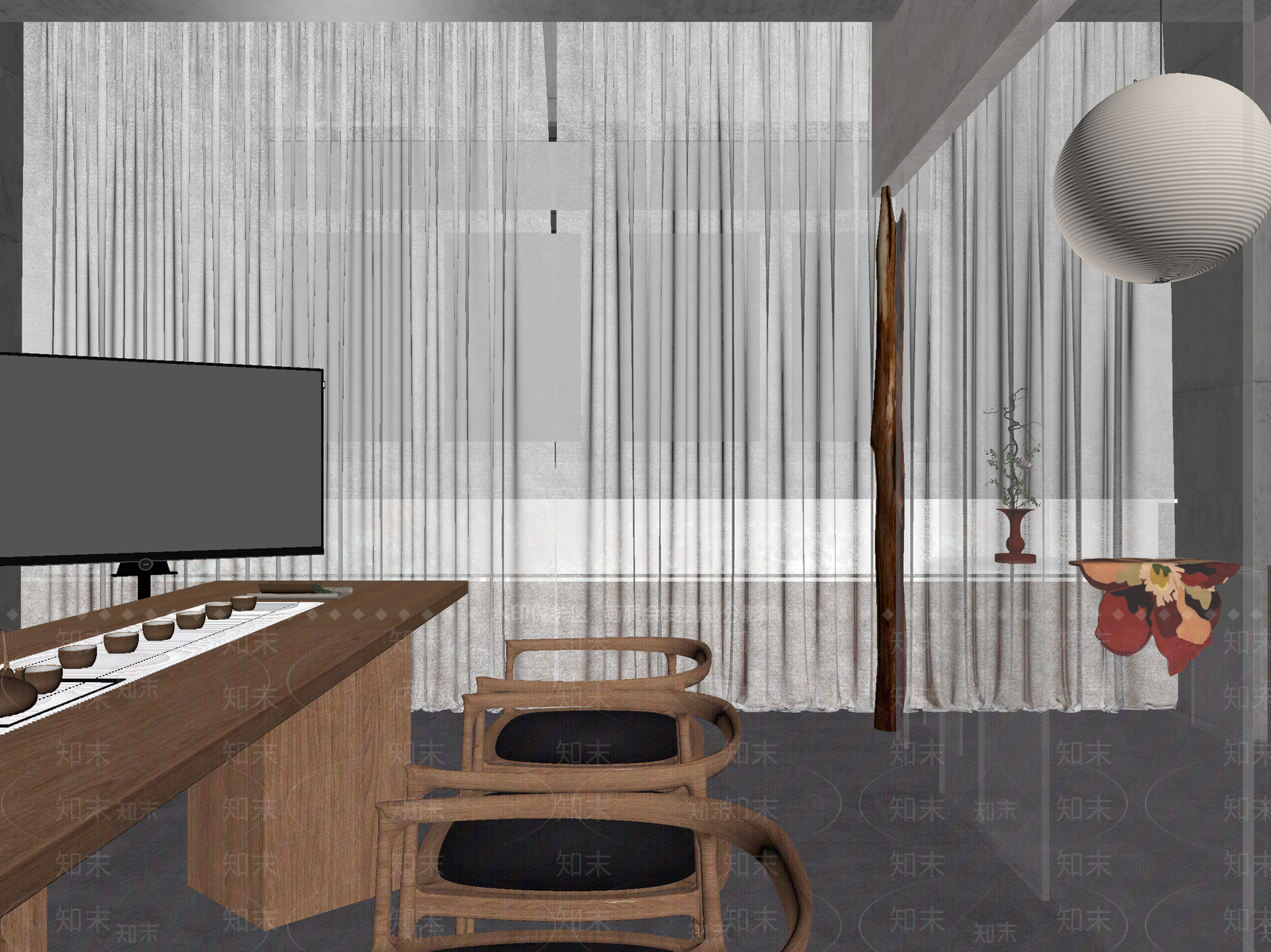 茶馆3D模型下载【ID:1214087369】