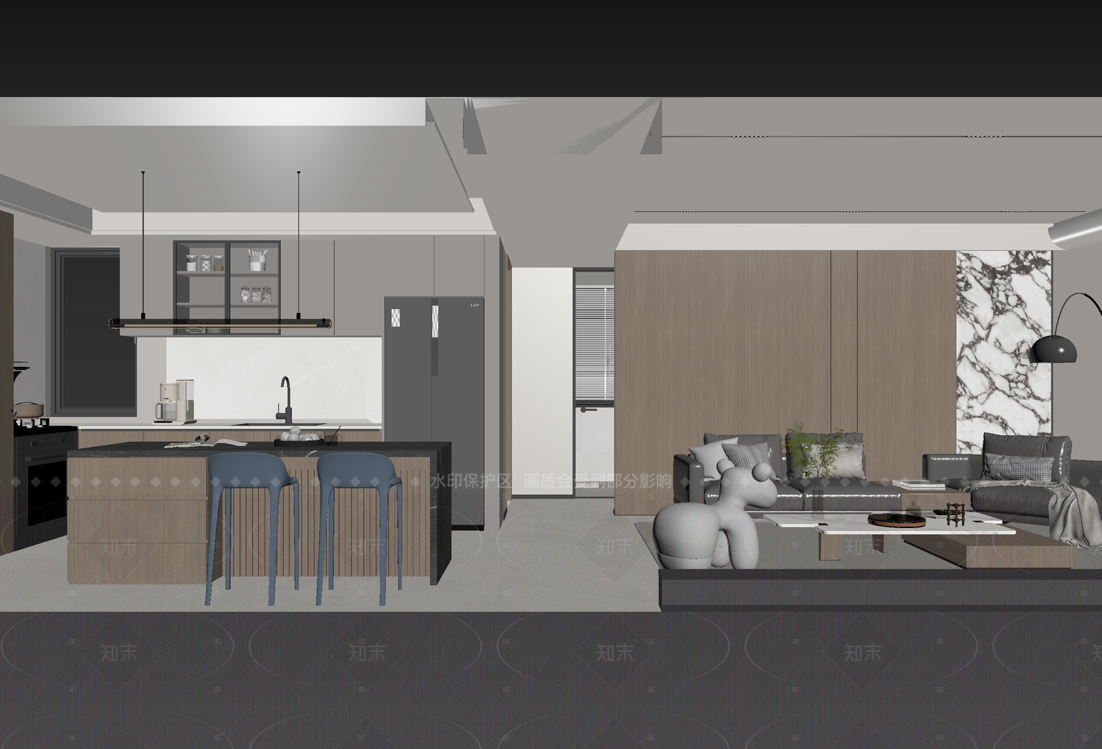 意式客餐厅3D模型下载【ID:1215922005】