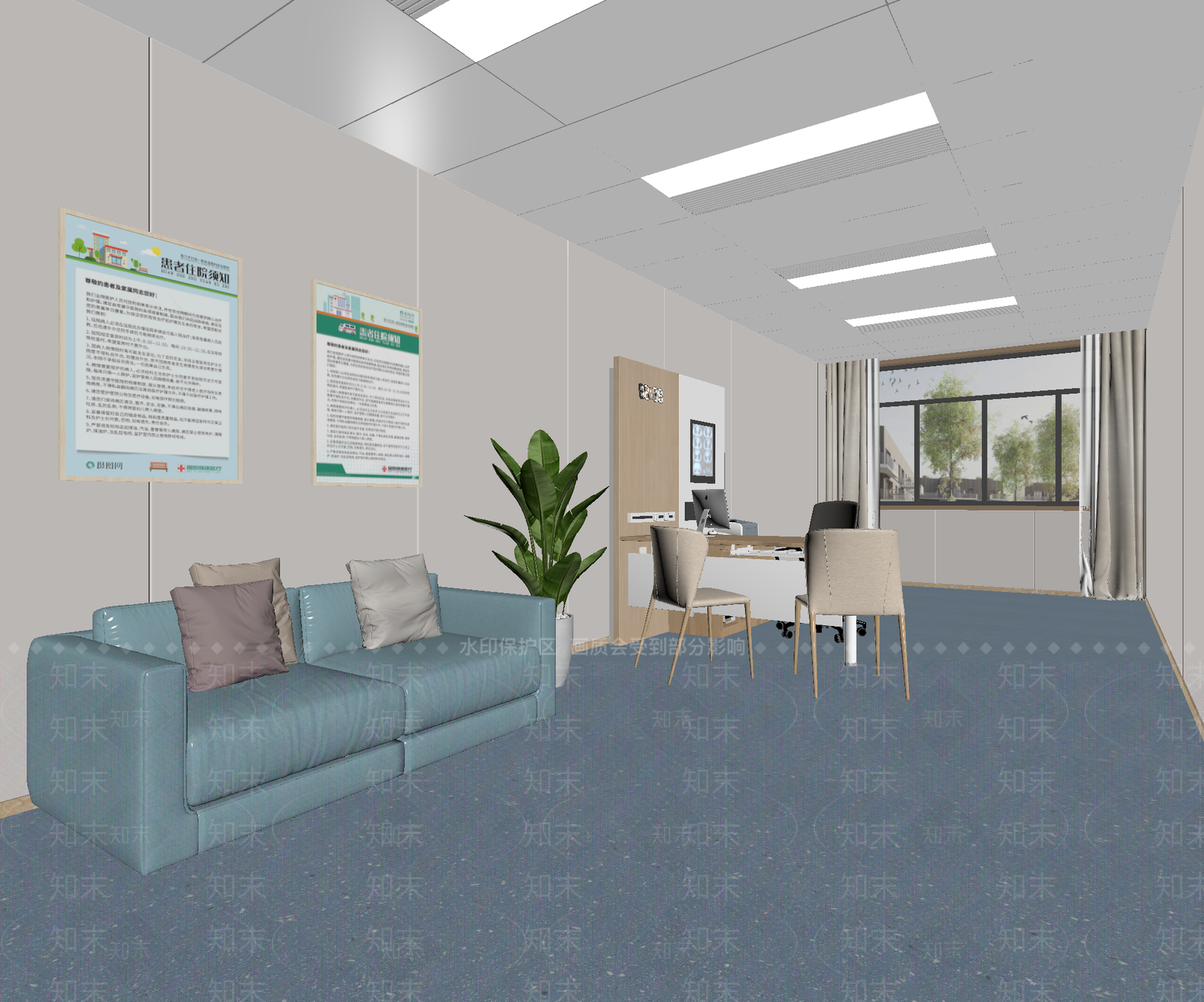 接待室3D模型下载【ID:1213953324】