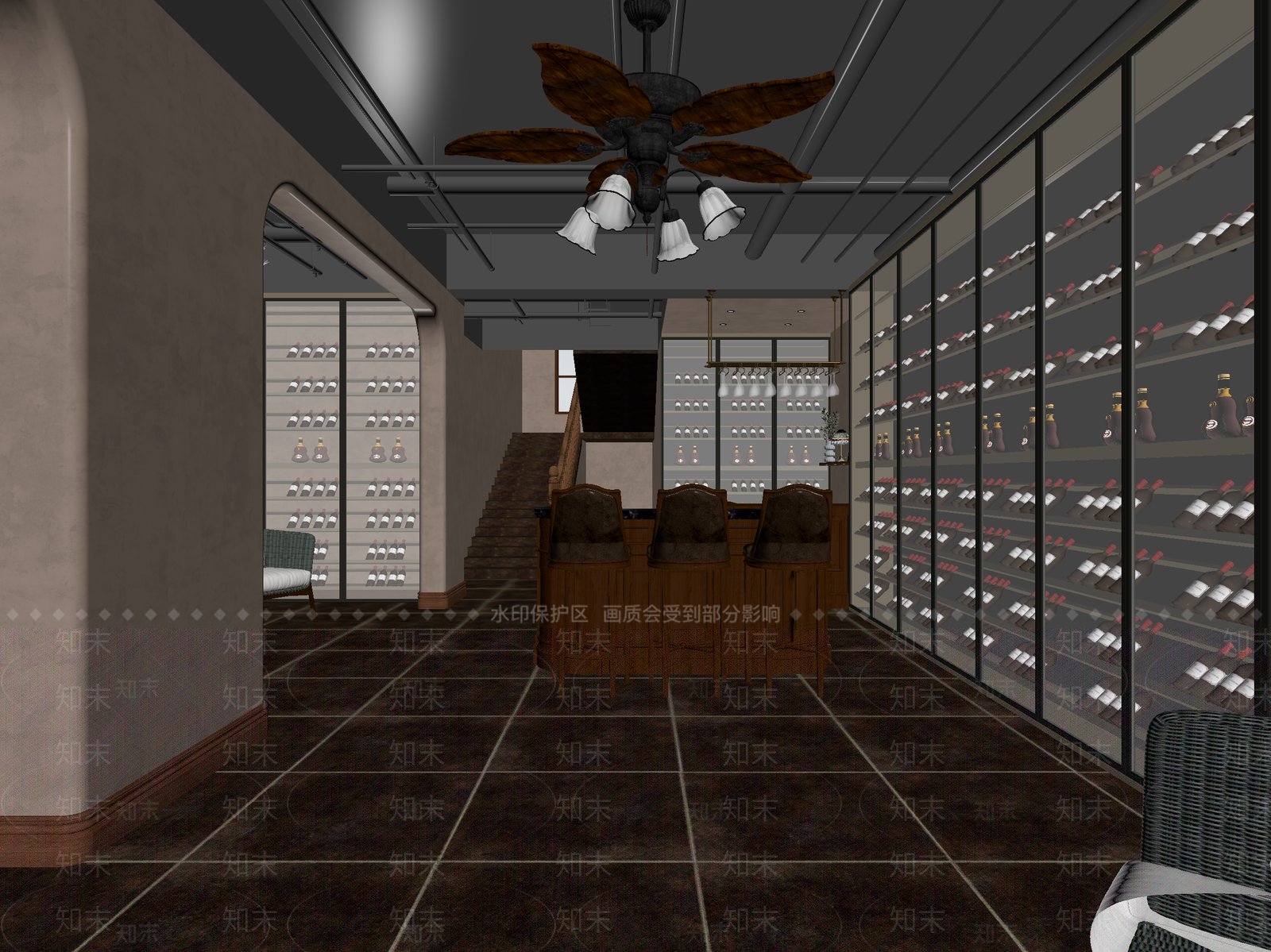 现代酒馆3D模型下载【ID:1213998824】