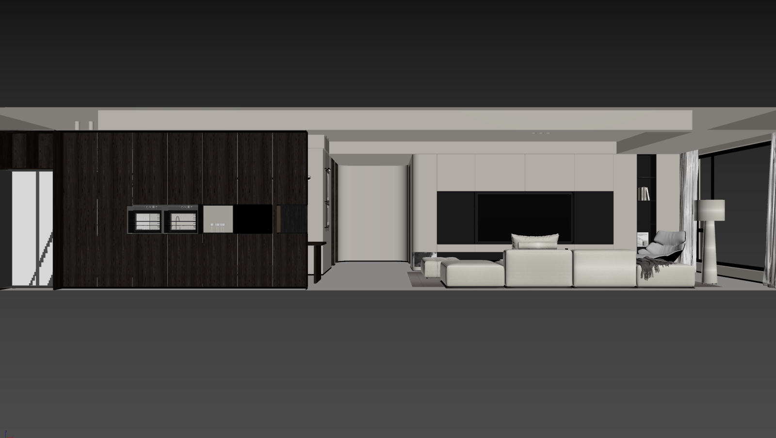 现代客餐厅3D模型下载【ID:1221653033】