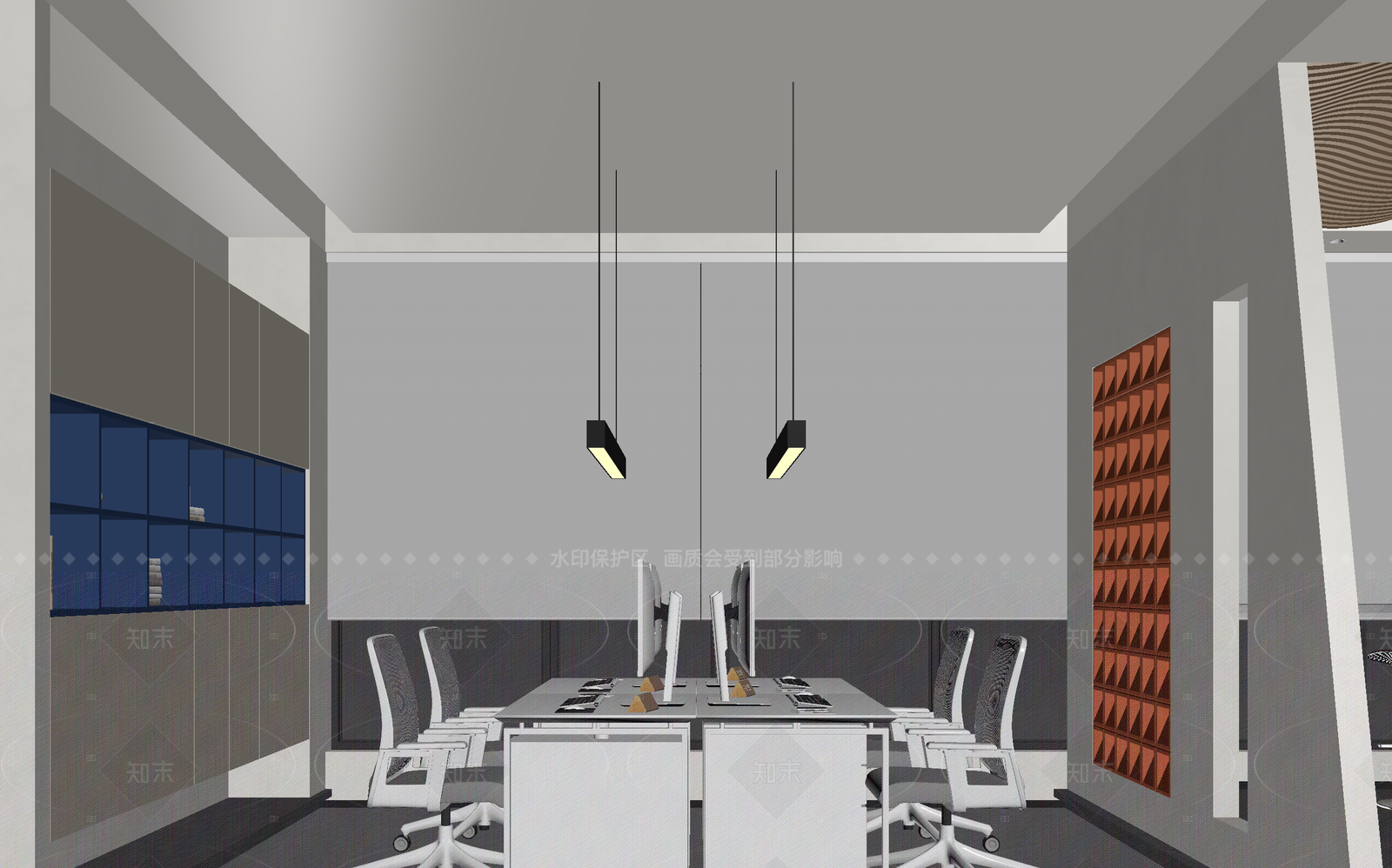 现代办公室3D模型下载【ID:1214629954】
