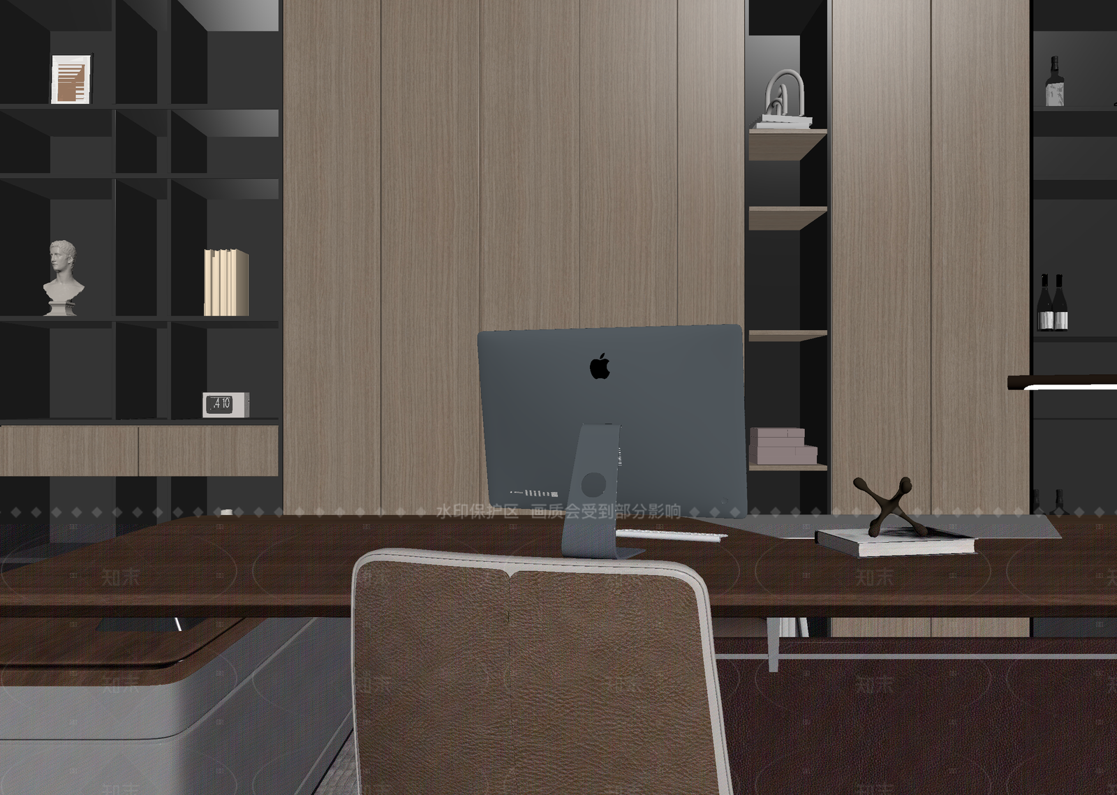 现代经理办公室3D模型下载【ID:1214600408】