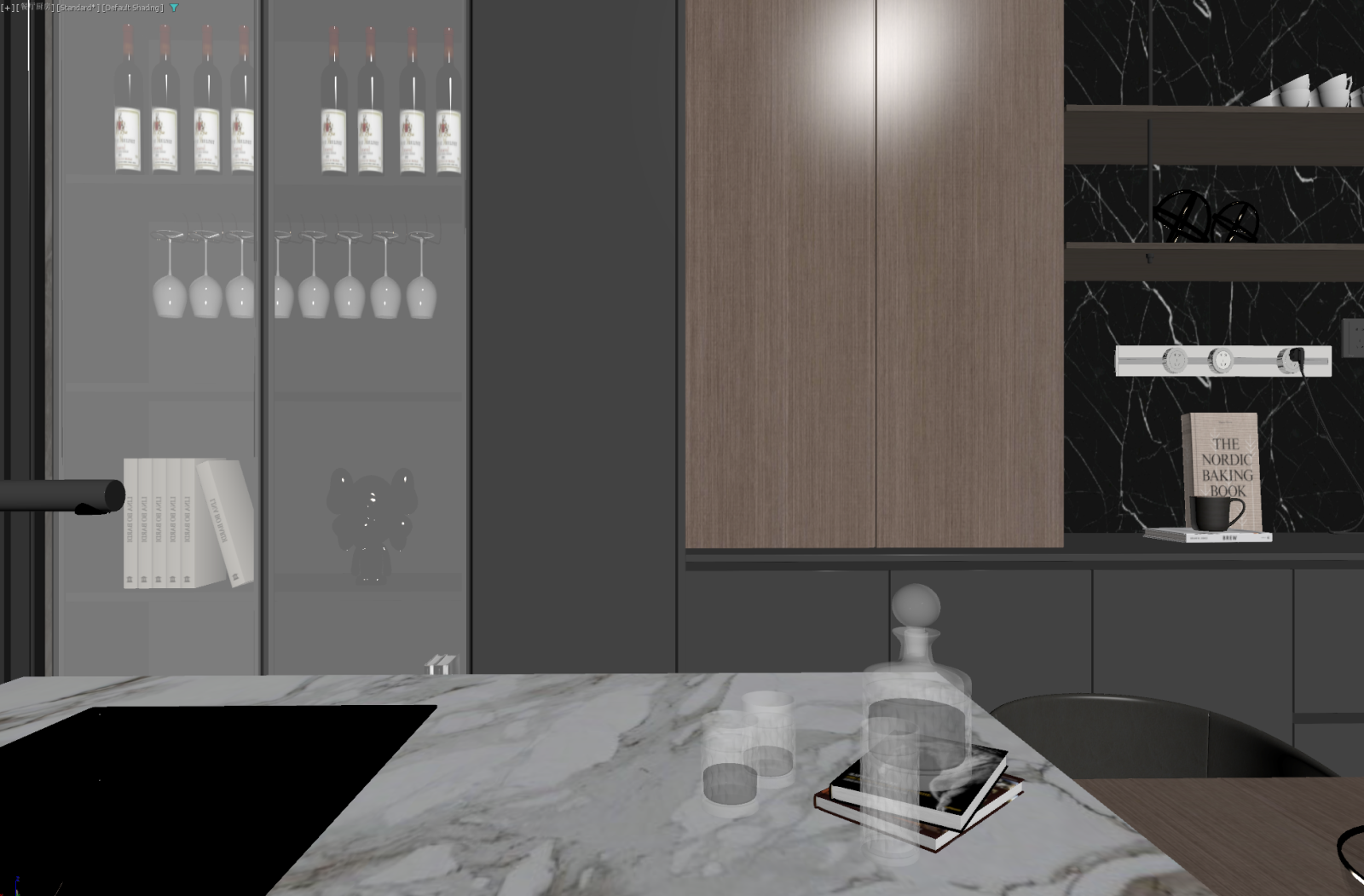 现代家居餐厅3D模型下载【ID:1221514364】