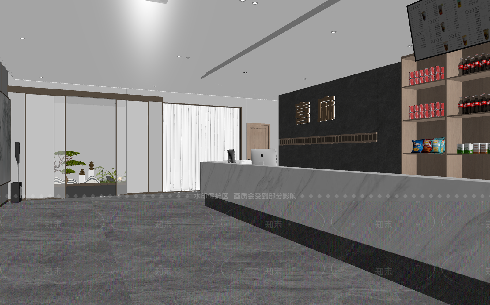 新中式快餐店3D模型下载【ID:1214942258】