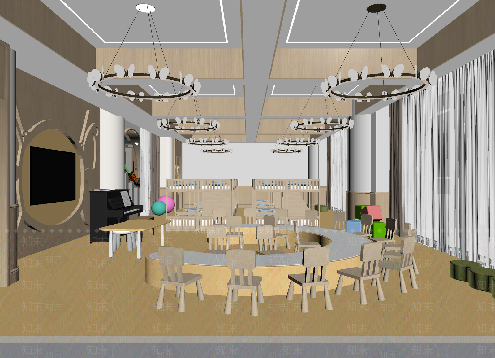 幼儿园3D模型下载【ID:1214088196】