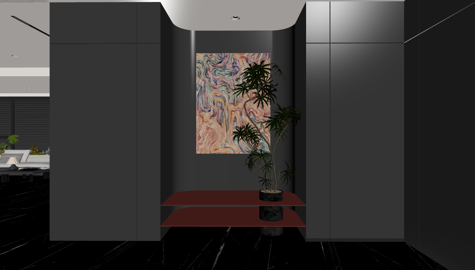意式玄关3D模型下载【ID:1221462400】