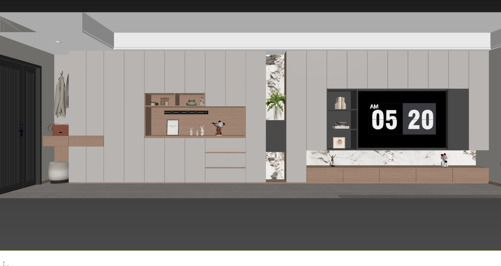 现代玄关3D模型下载【ID:1221473468】