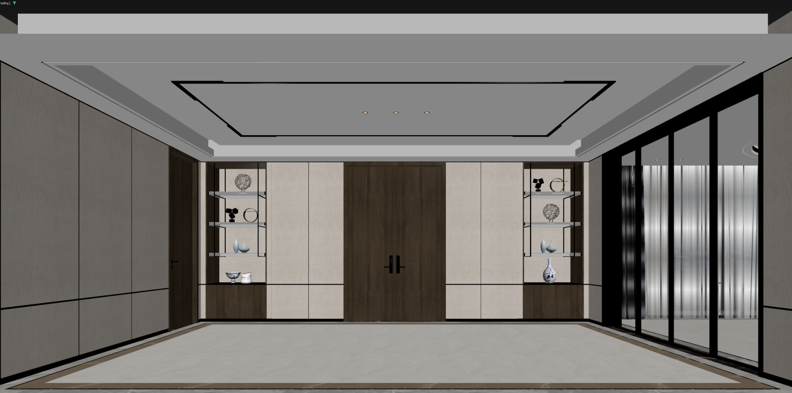 新中式玄关3D模型下载【ID:1221639858】