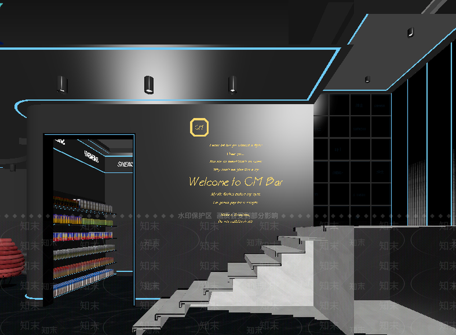 现代酒吧3D模型下载【ID:1213912568】