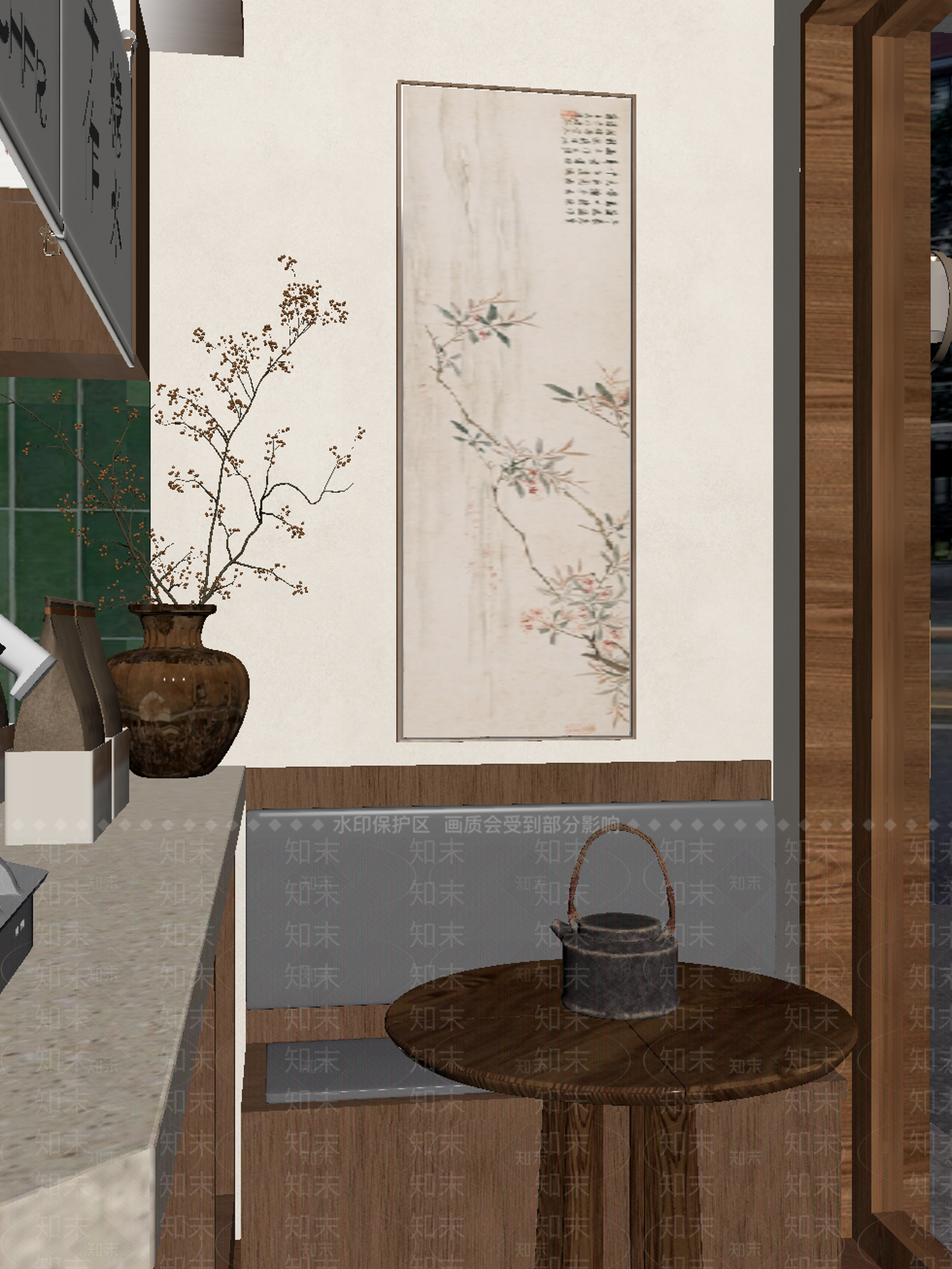 中古茶馆3D模型下载【ID:1214856392】