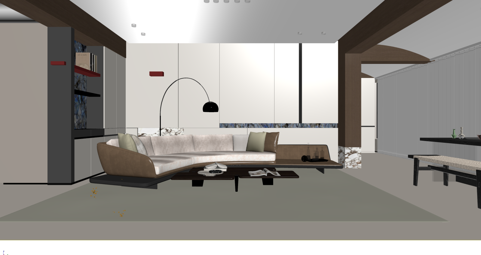 现代家居客厅3D模型下载【ID:1221521490】