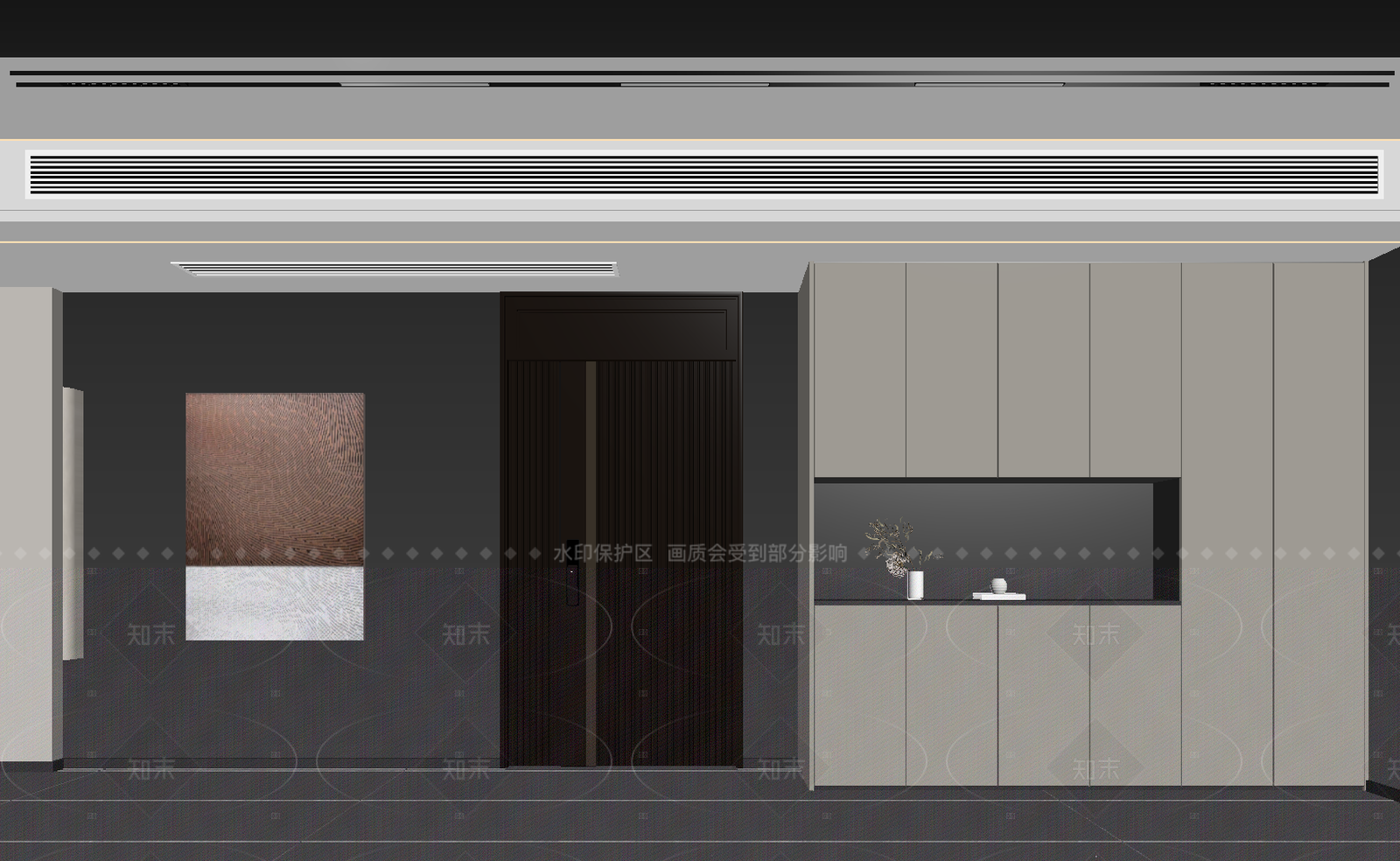 现代玄关3D模型下载【ID:1214614662】