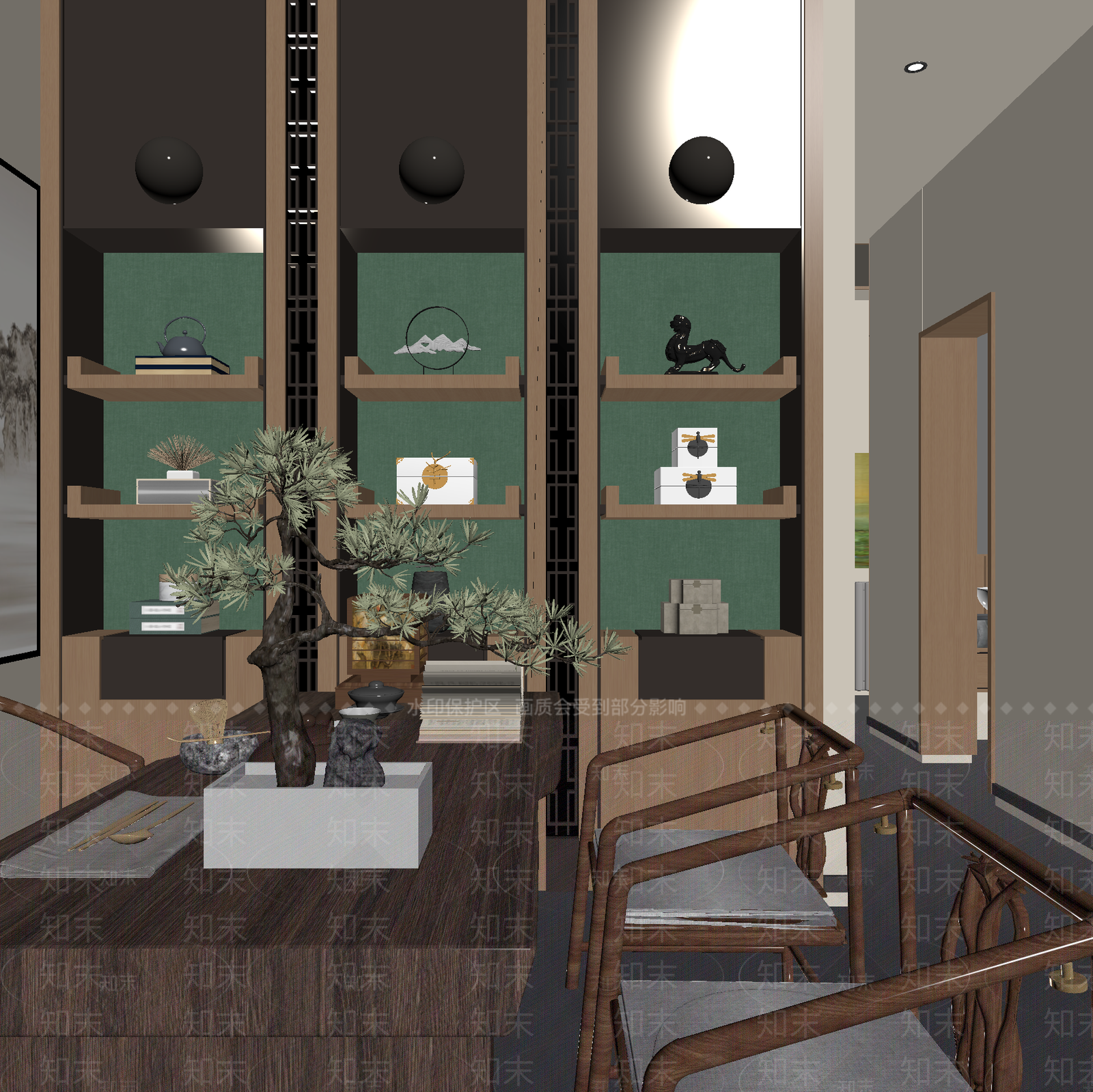 茶馆3D模型下载【ID:1214096324】