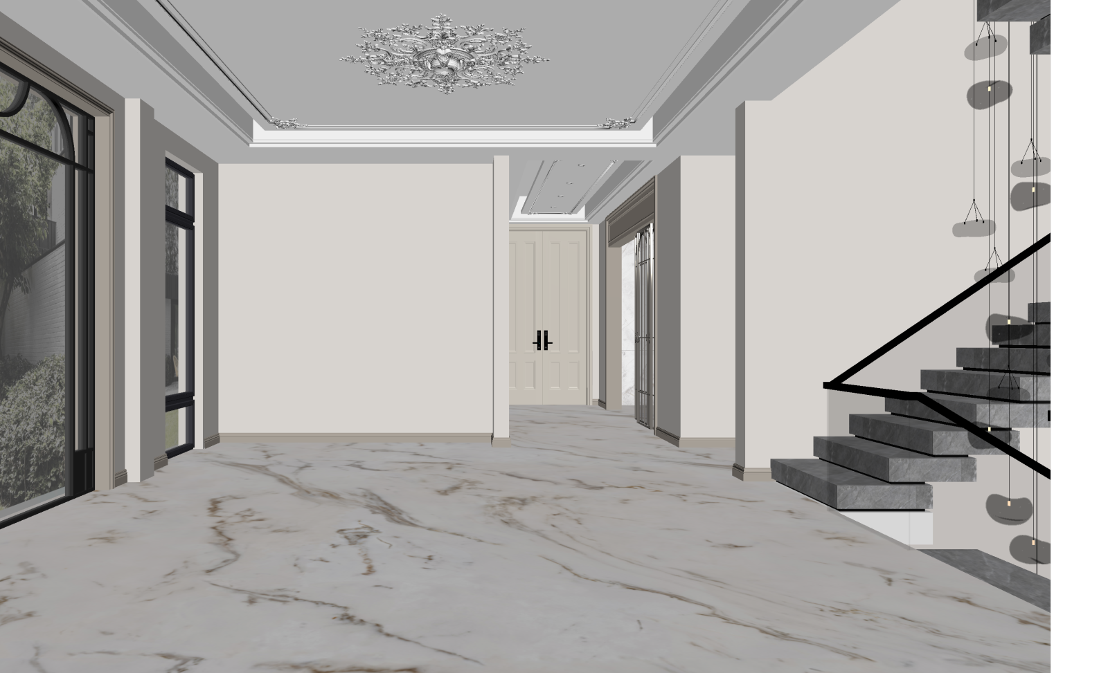 简欧玄关3D模型下载【ID:1221683116】