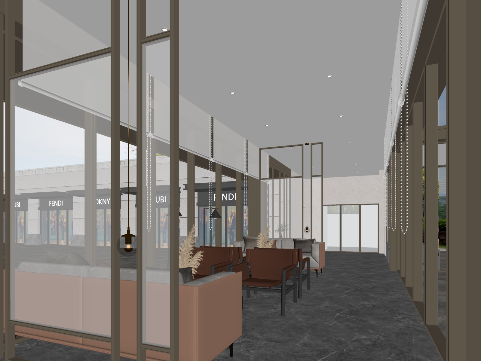 现代休息区3D模型下载【ID:1221800504】