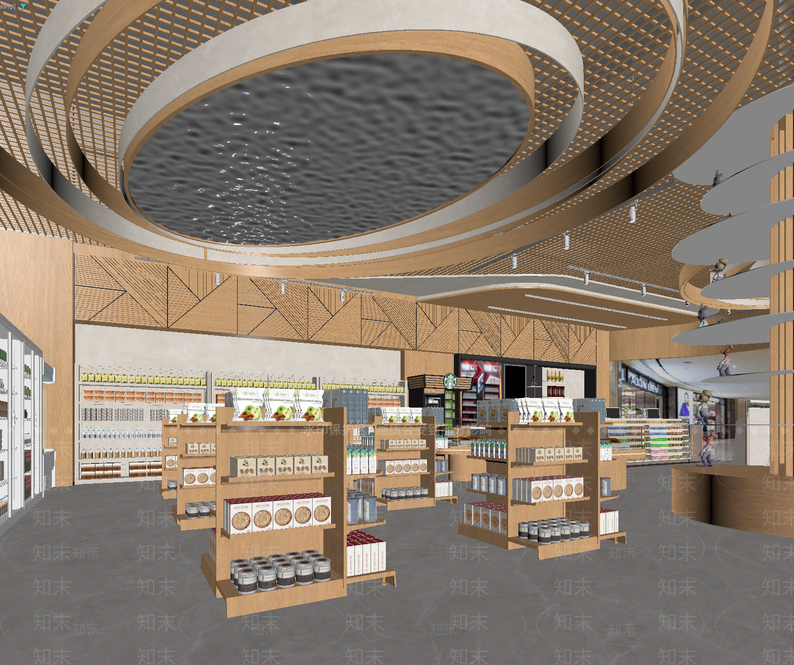 现代超市3D模型下载【ID:1213893083】