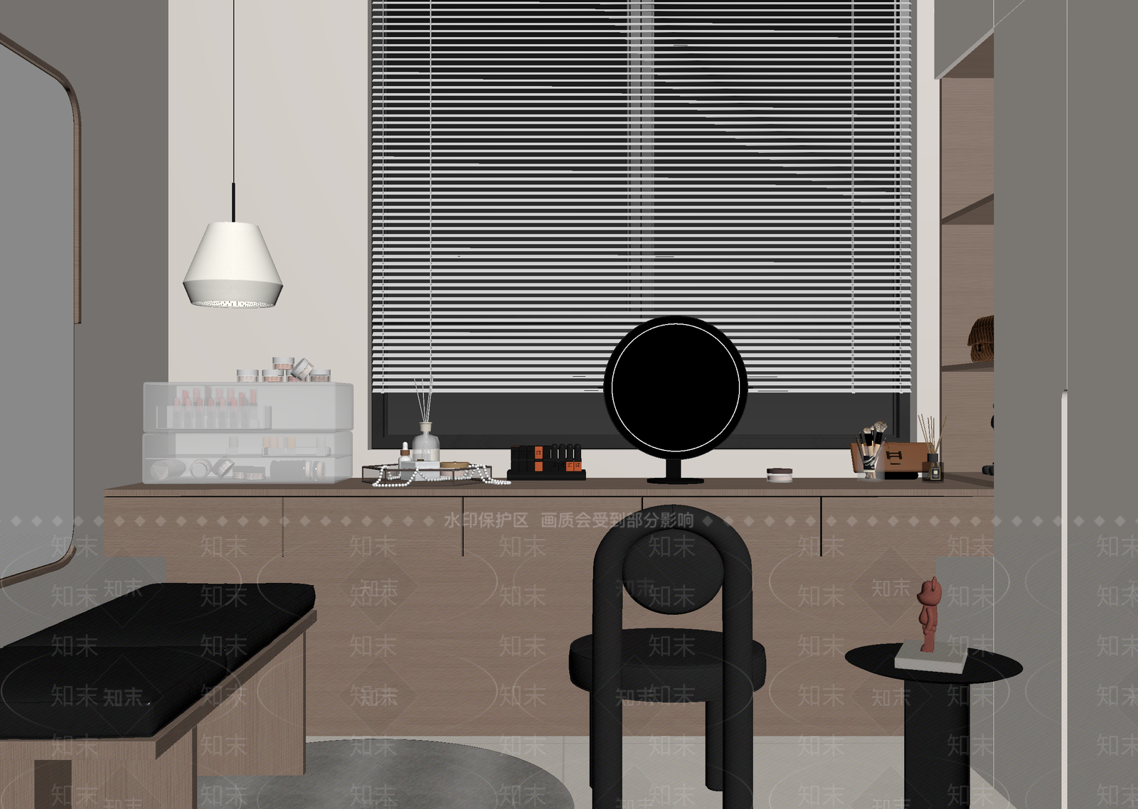 现代衣帽间3D模型下载【ID:1214655206】