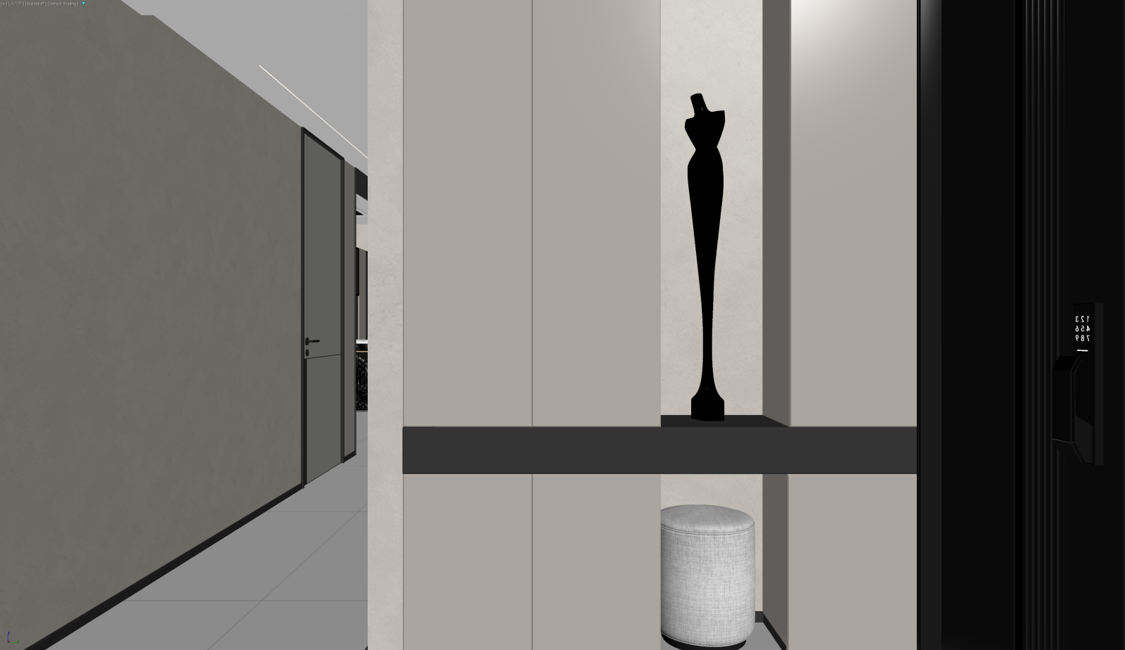 现代玄关3D模型下载【ID:1222082080】