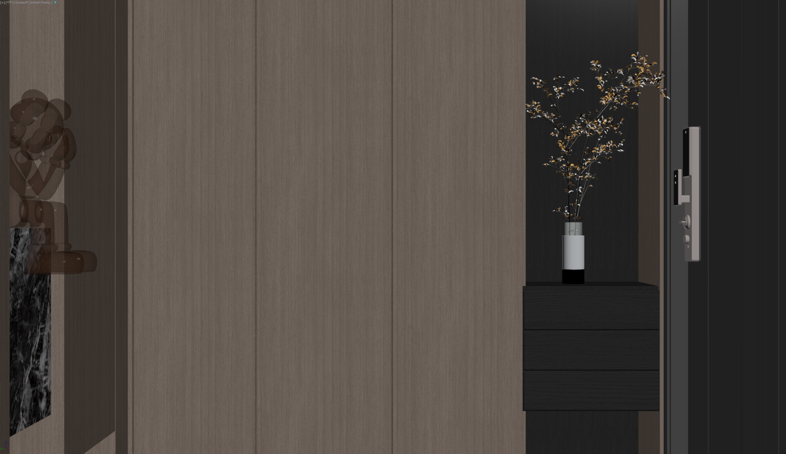 现代玄关3D模型下载【ID:1221472797】