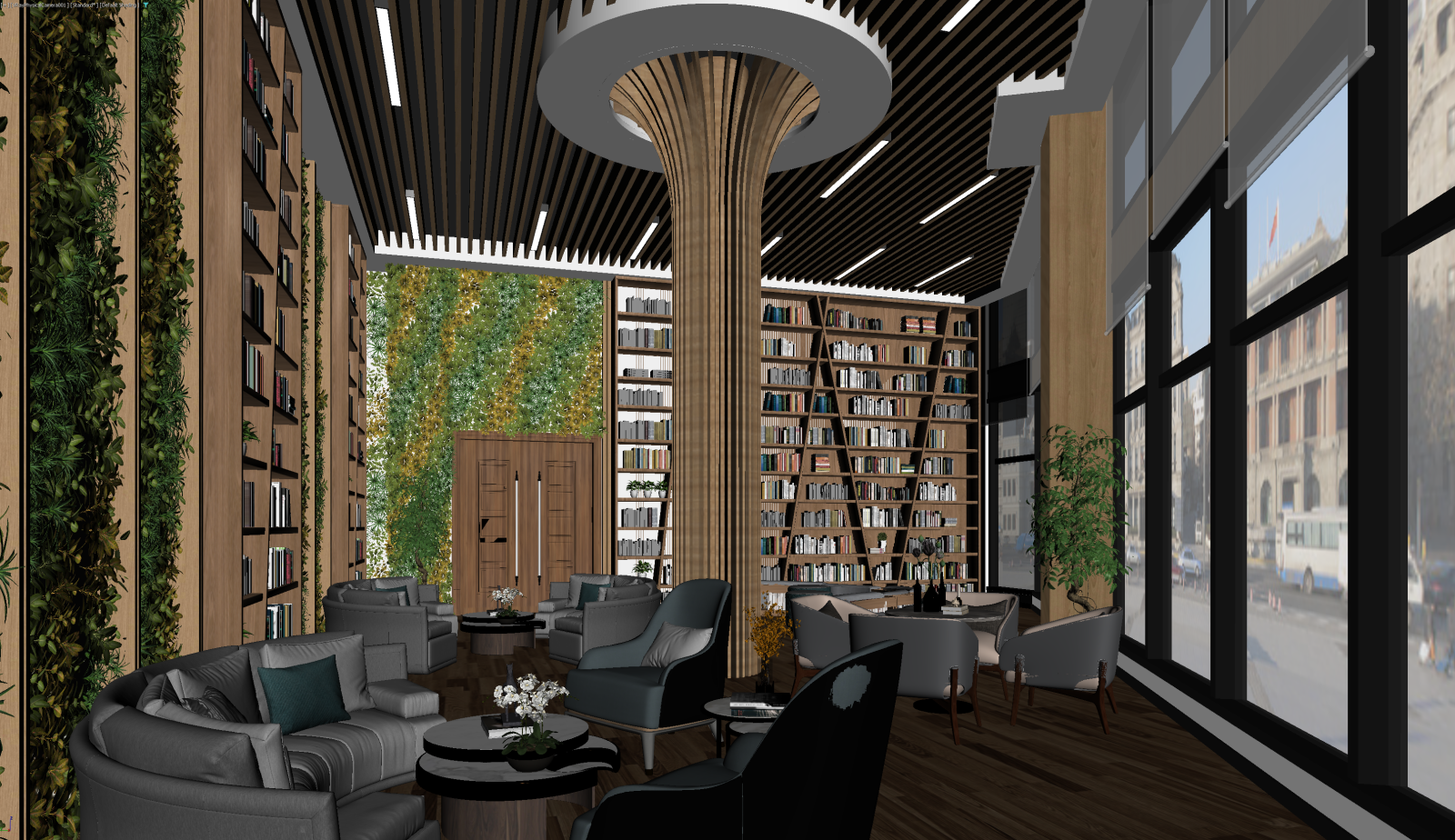 新中式休息区3D模型下载【ID:1221620157】