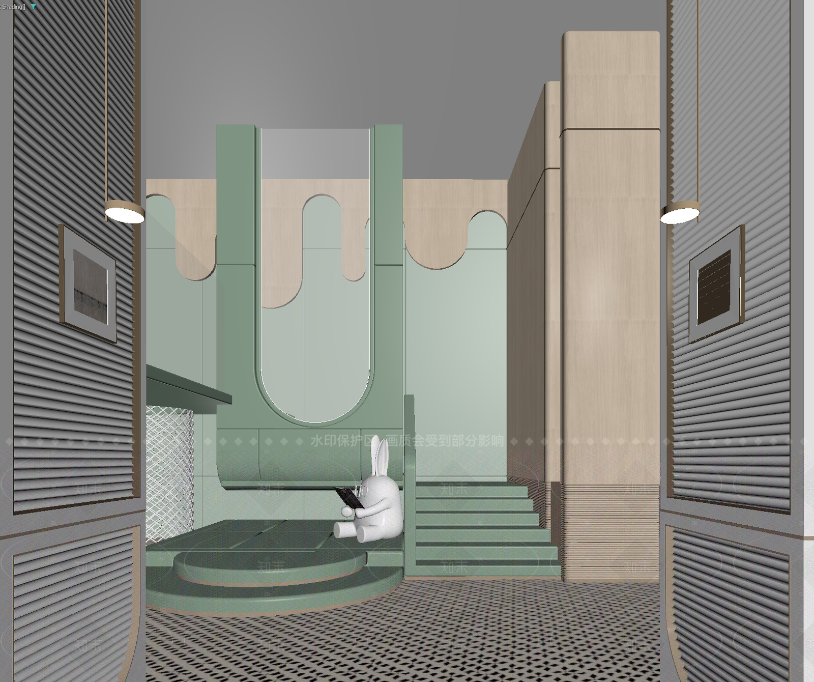 现代儿童娱乐室3D模型下载【ID:1214616490】
