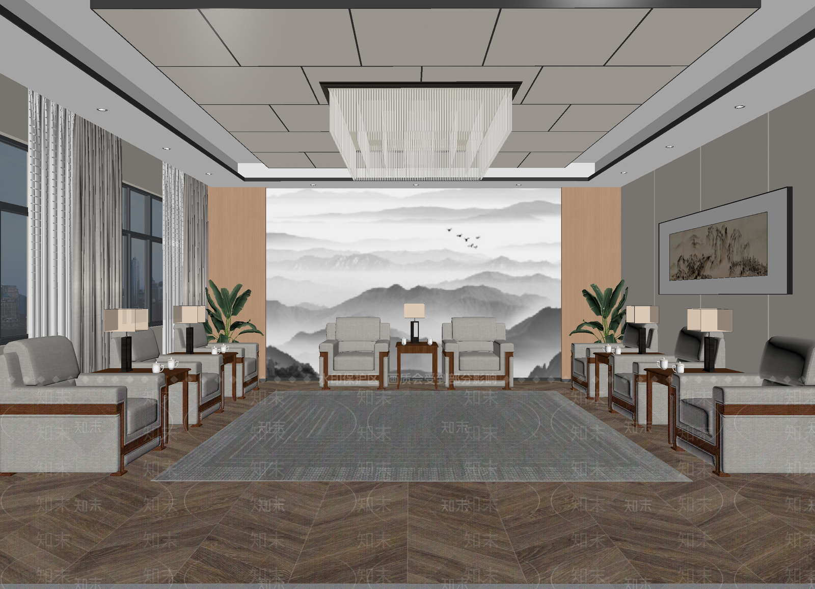 接待室3D模型下载【ID:1214034757】