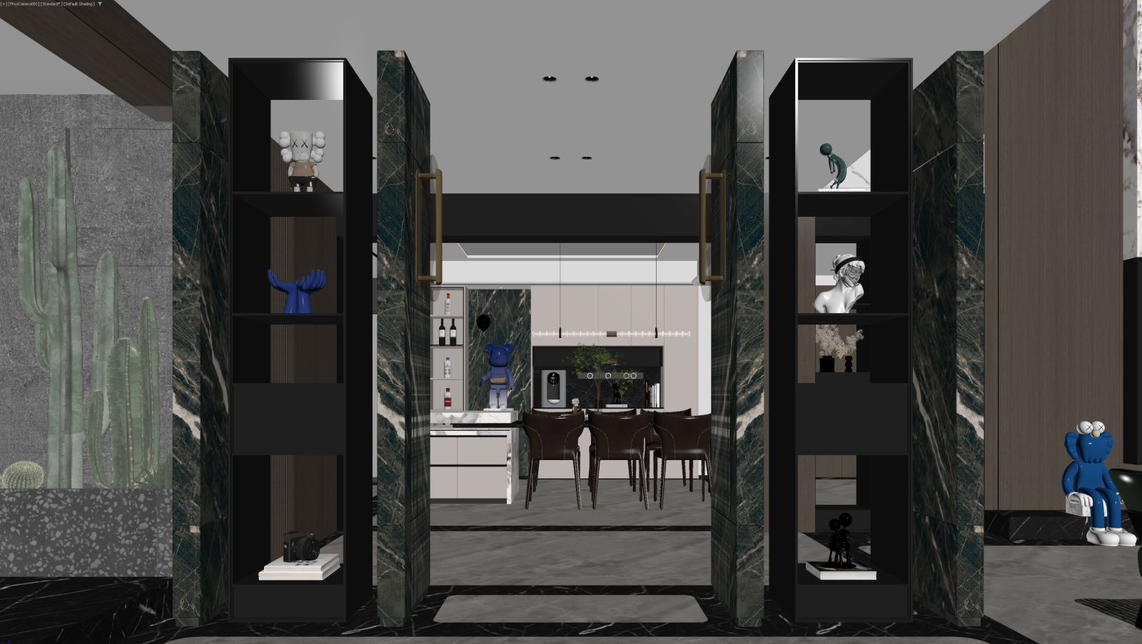 现代客餐厅3D模型下载【ID:1222024053】