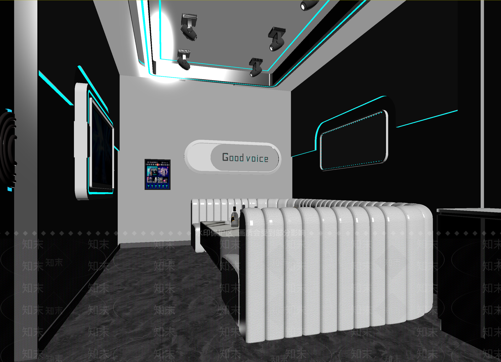 现代电竞房3D模型下载【ID:1214419851】