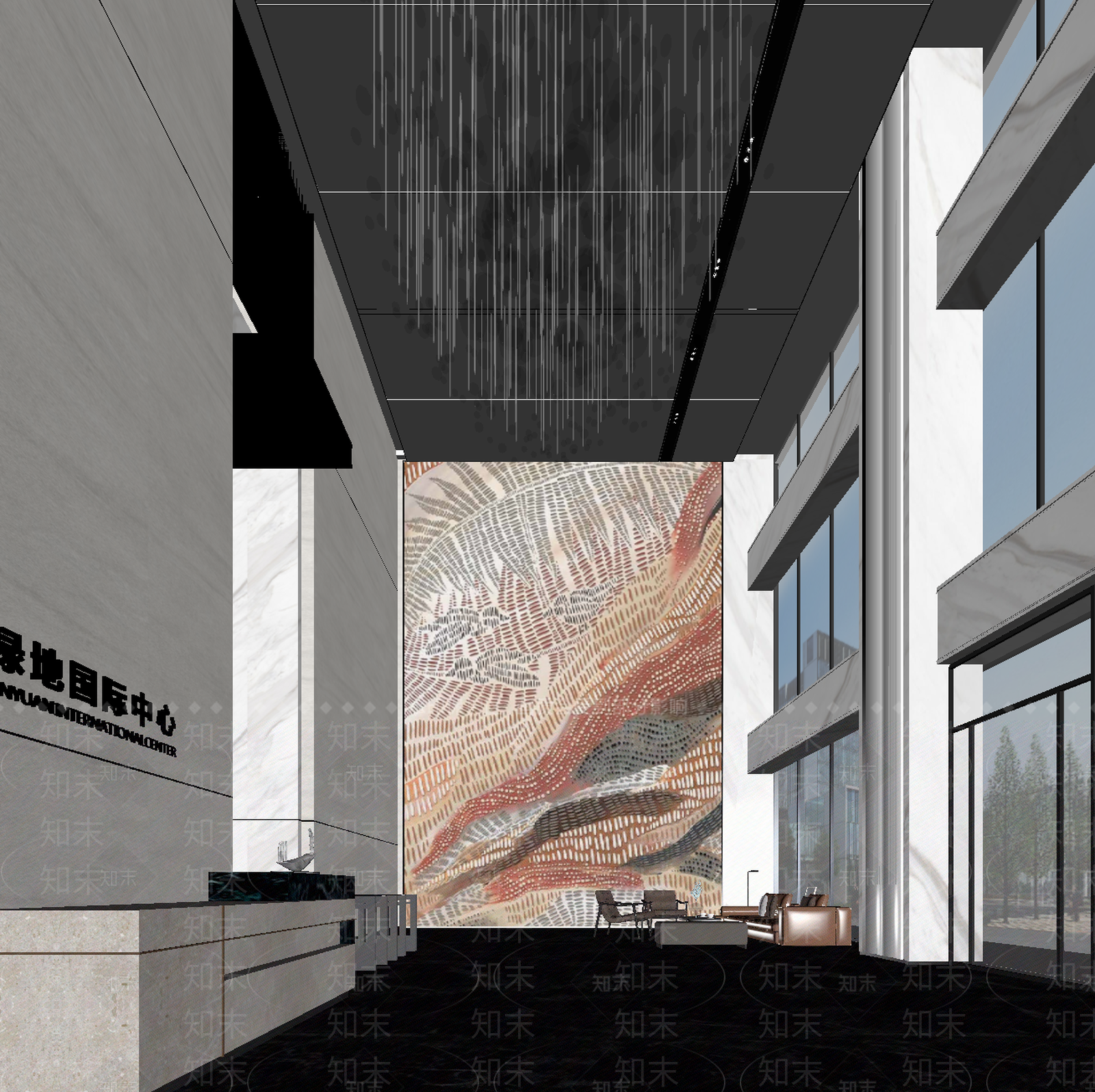 现代售楼处3D模型下载【ID:1213890230】