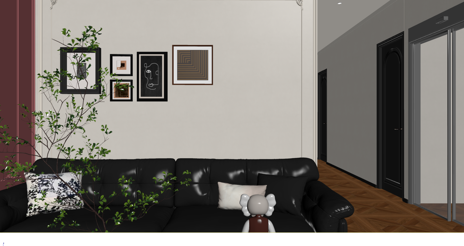 奶油家居客厅3D模型下载【ID:1221999222】