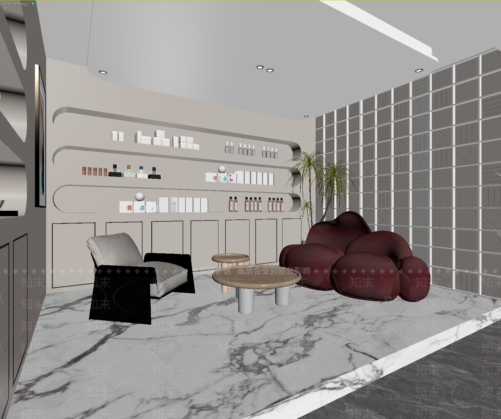 现代接待室3D模型下载【ID:1213925681】