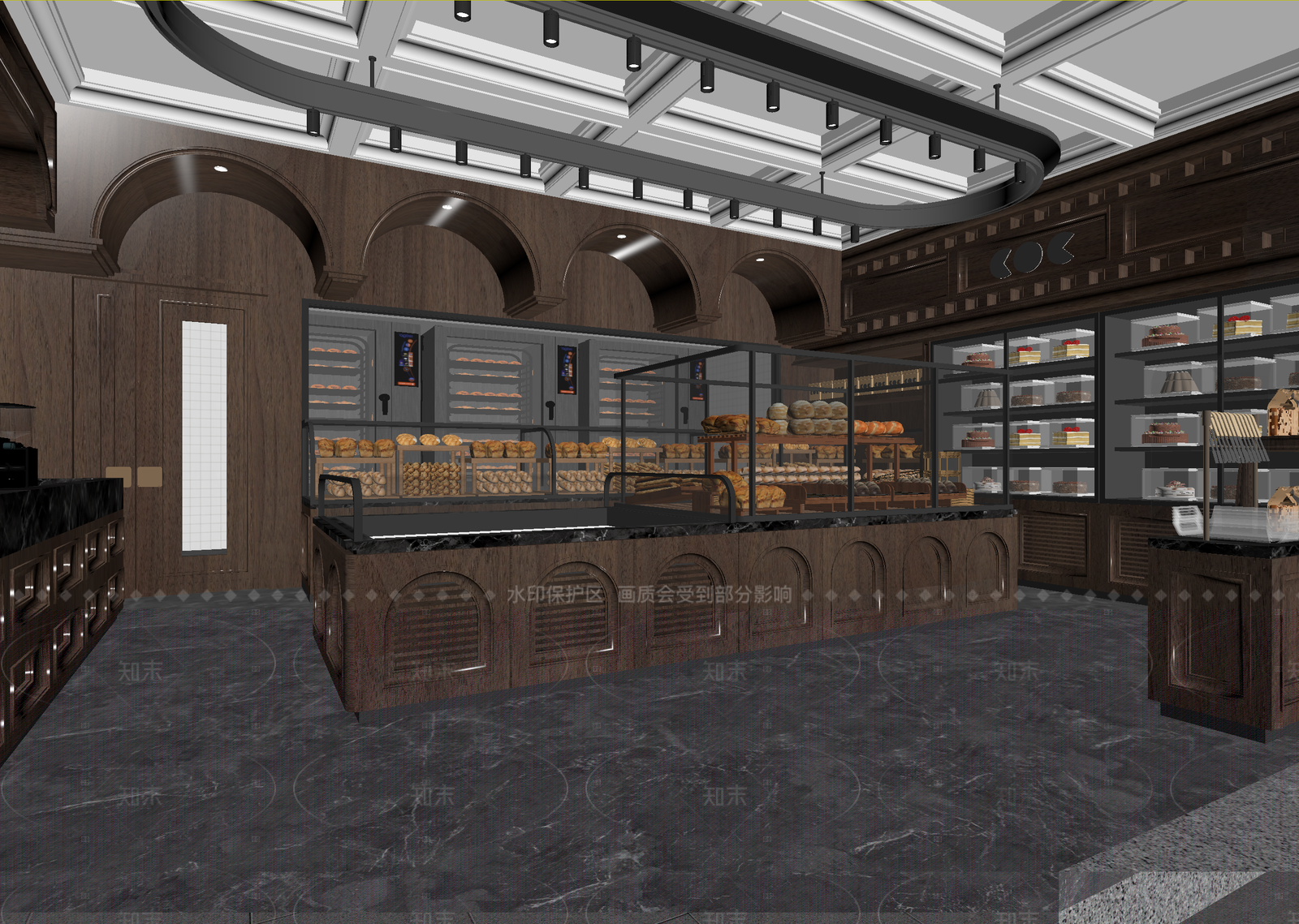现代面包店3D模型下载【ID:1214975494】