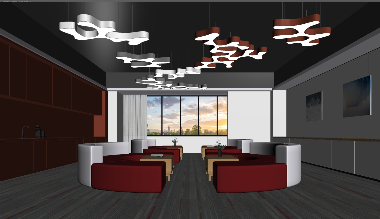 现代休息区3D模型下载【ID:1222105482】