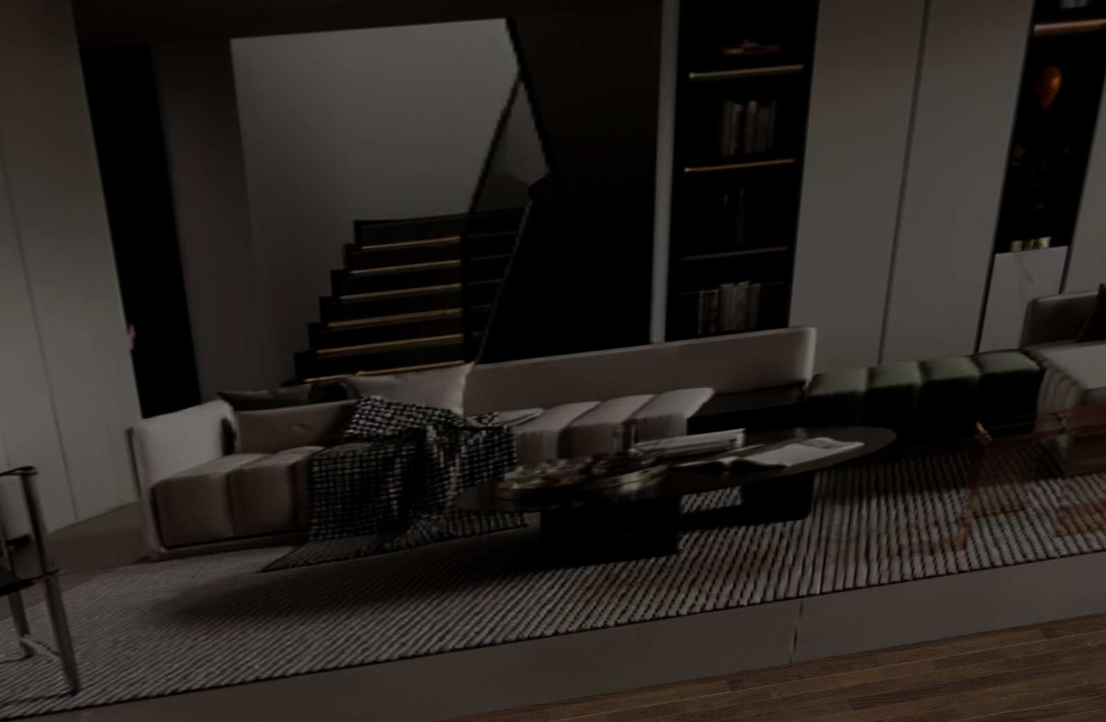 挑空客厅3D模型下载【ID:1221499768】