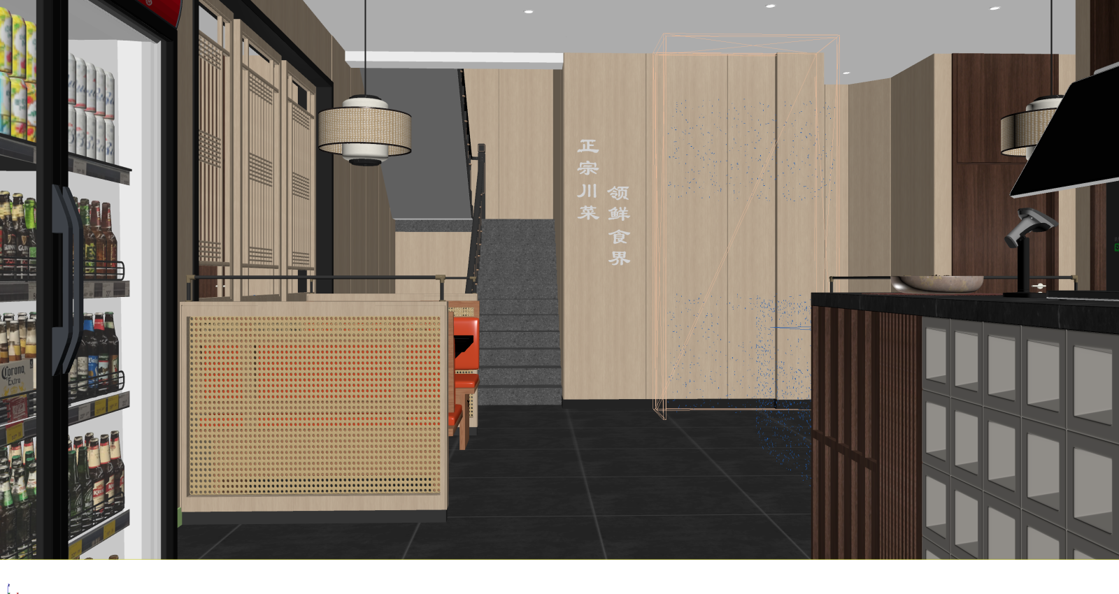 中式中餐厅3D模型下载【ID:1221531018】