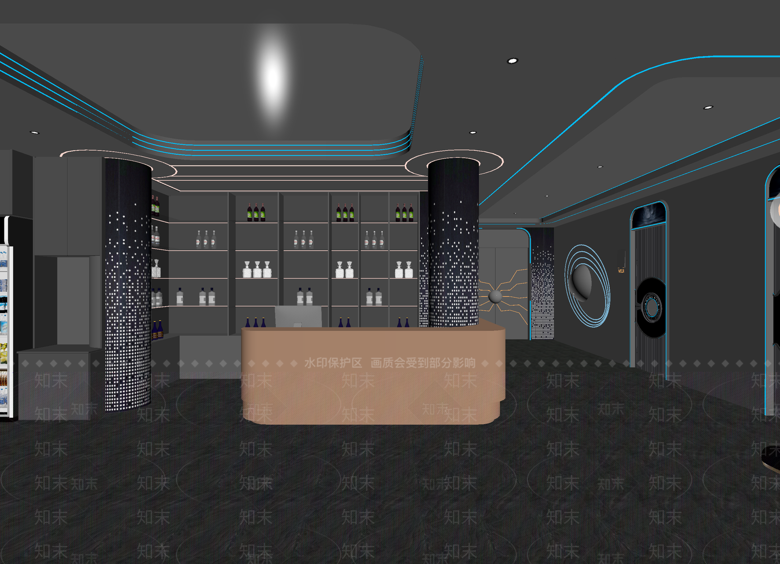 现代酒吧3D模型下载【ID:1214044561】