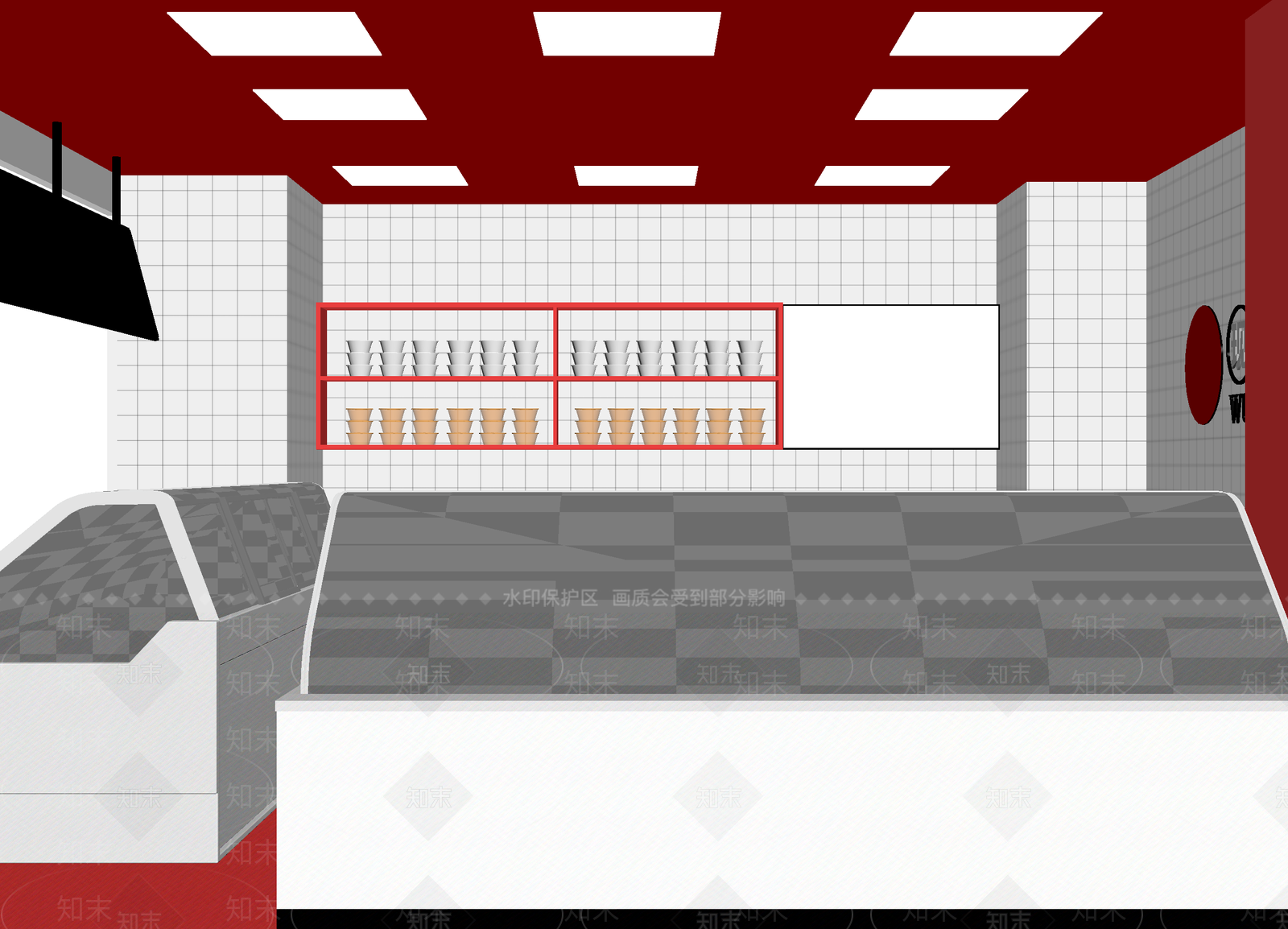 现代快餐店3D模型下载【ID:1214310348】