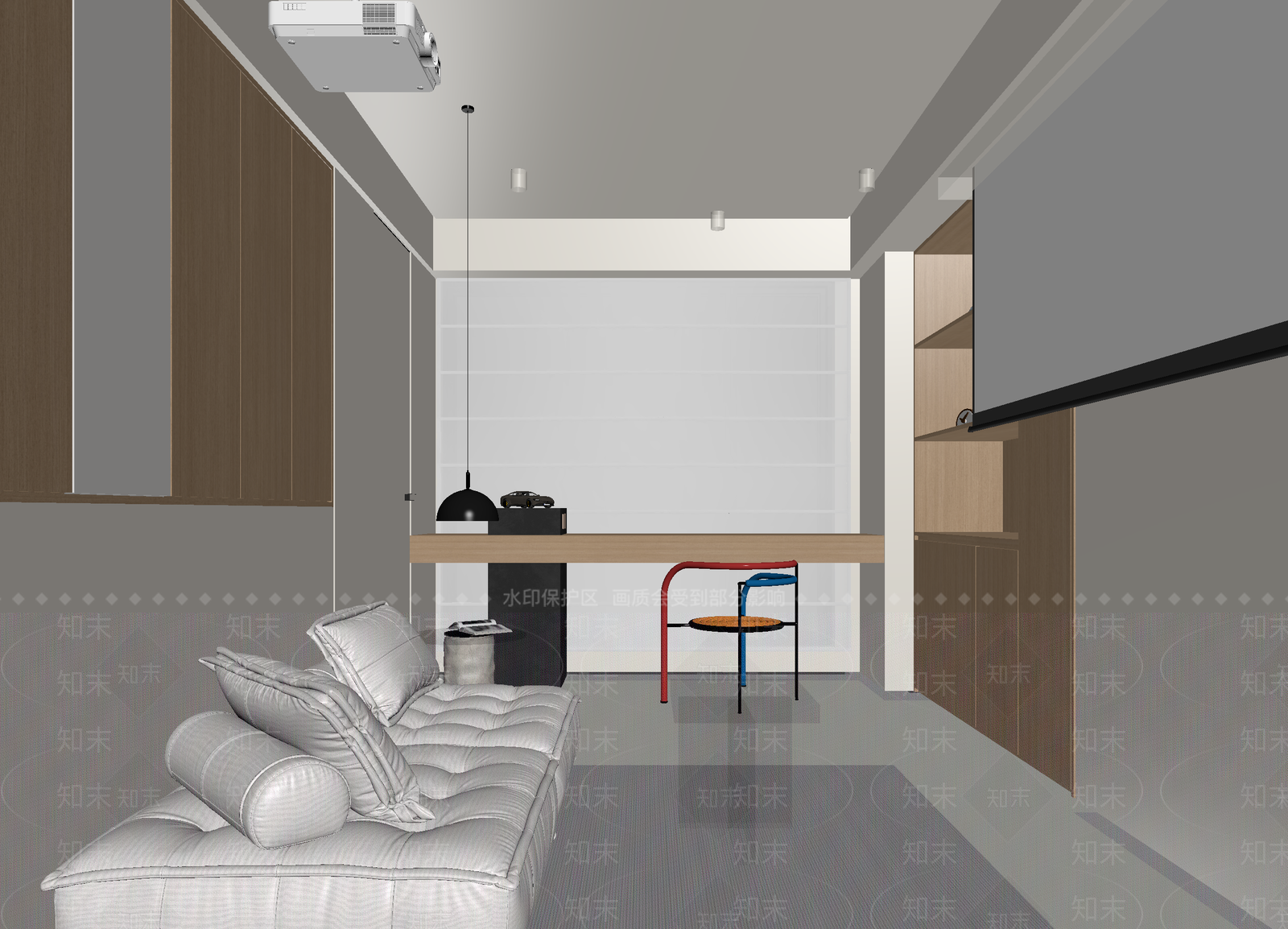 现代影音室3D模型下载【ID:1214458093】
