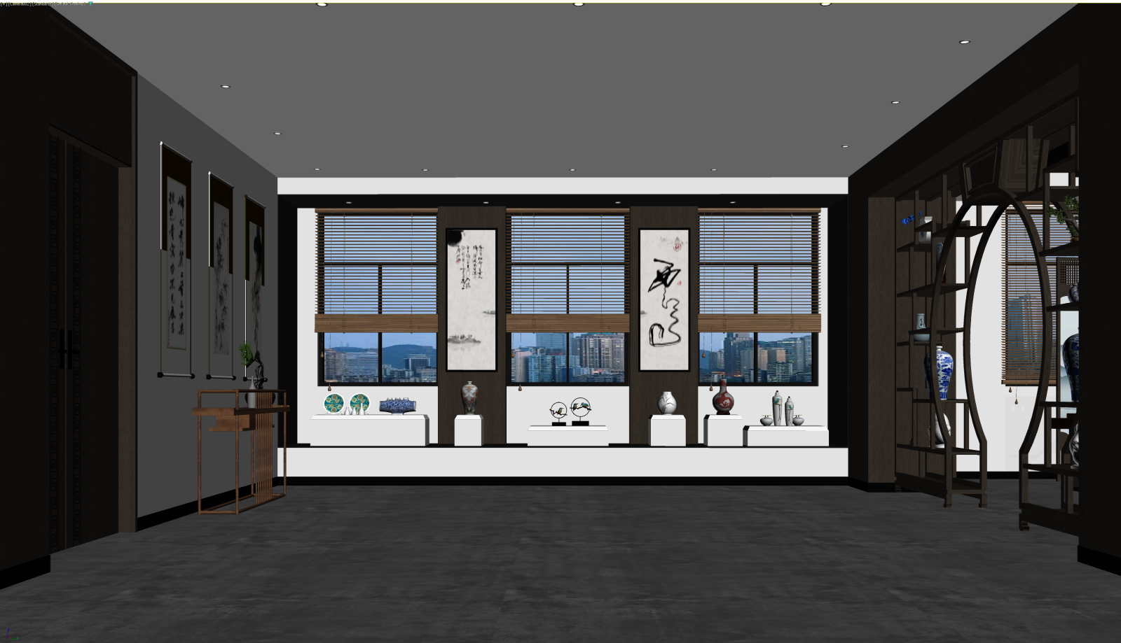 新中式博物馆3D模型下载【ID:1222090735】