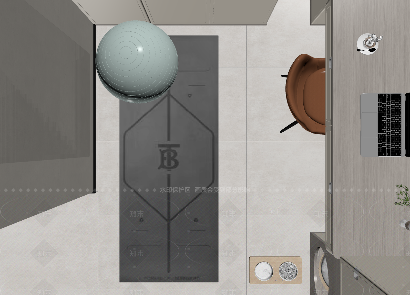 现代玄关3D模型下载【ID:1214596601】
