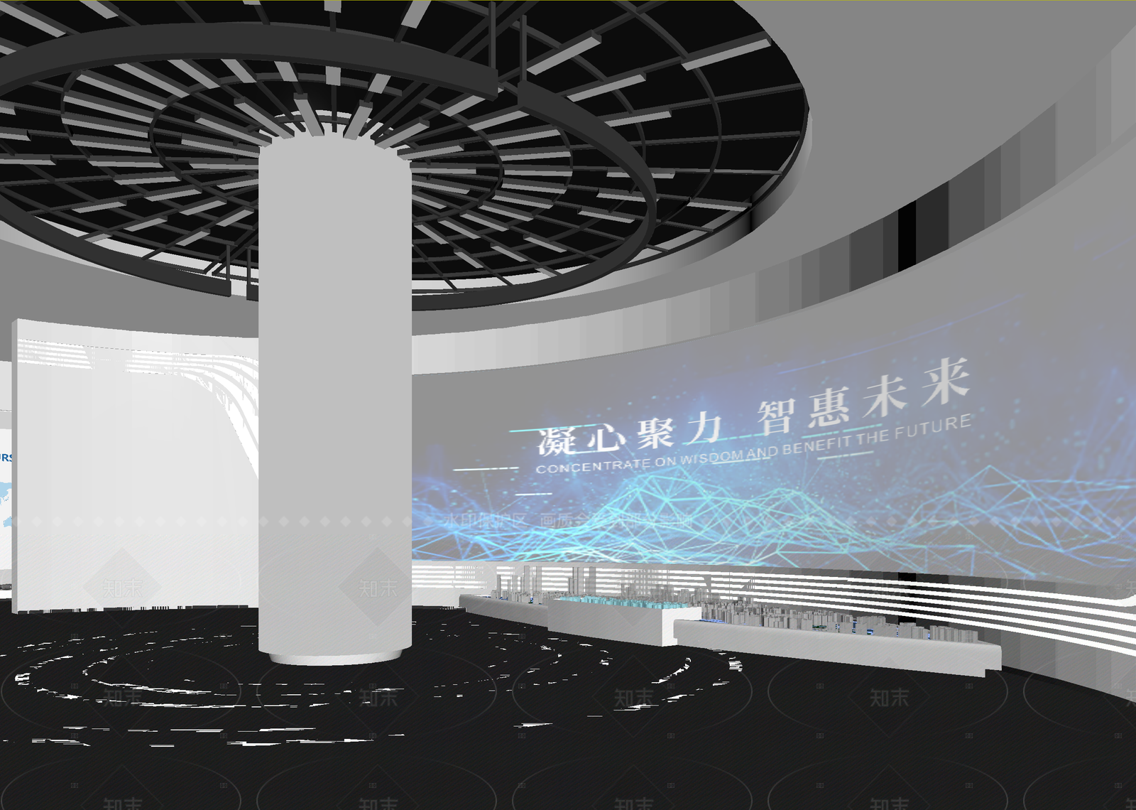 现代科技展厅3D模型下载【ID:1214972285】