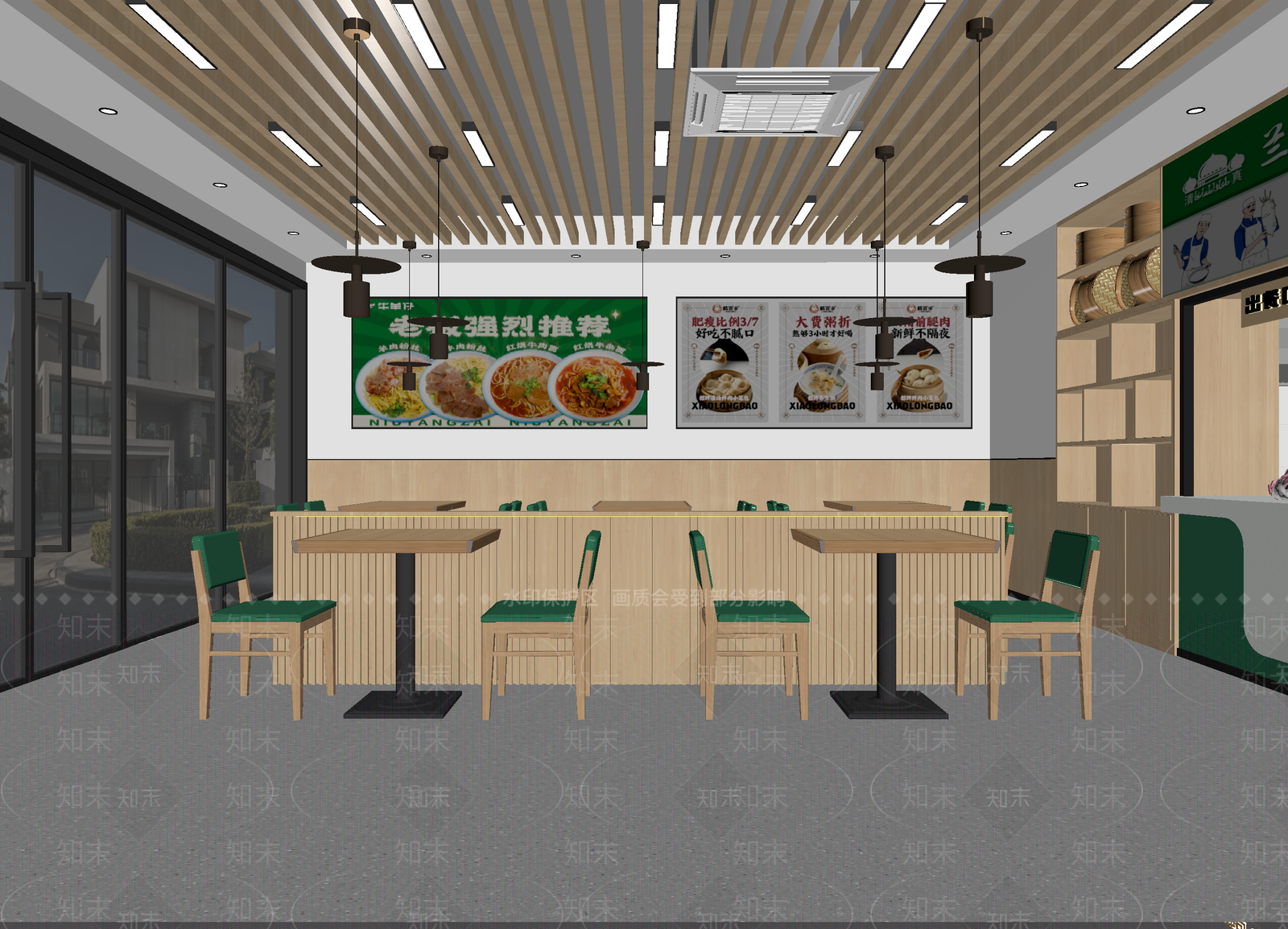现代快餐店3D模型下载【ID:1214349904】